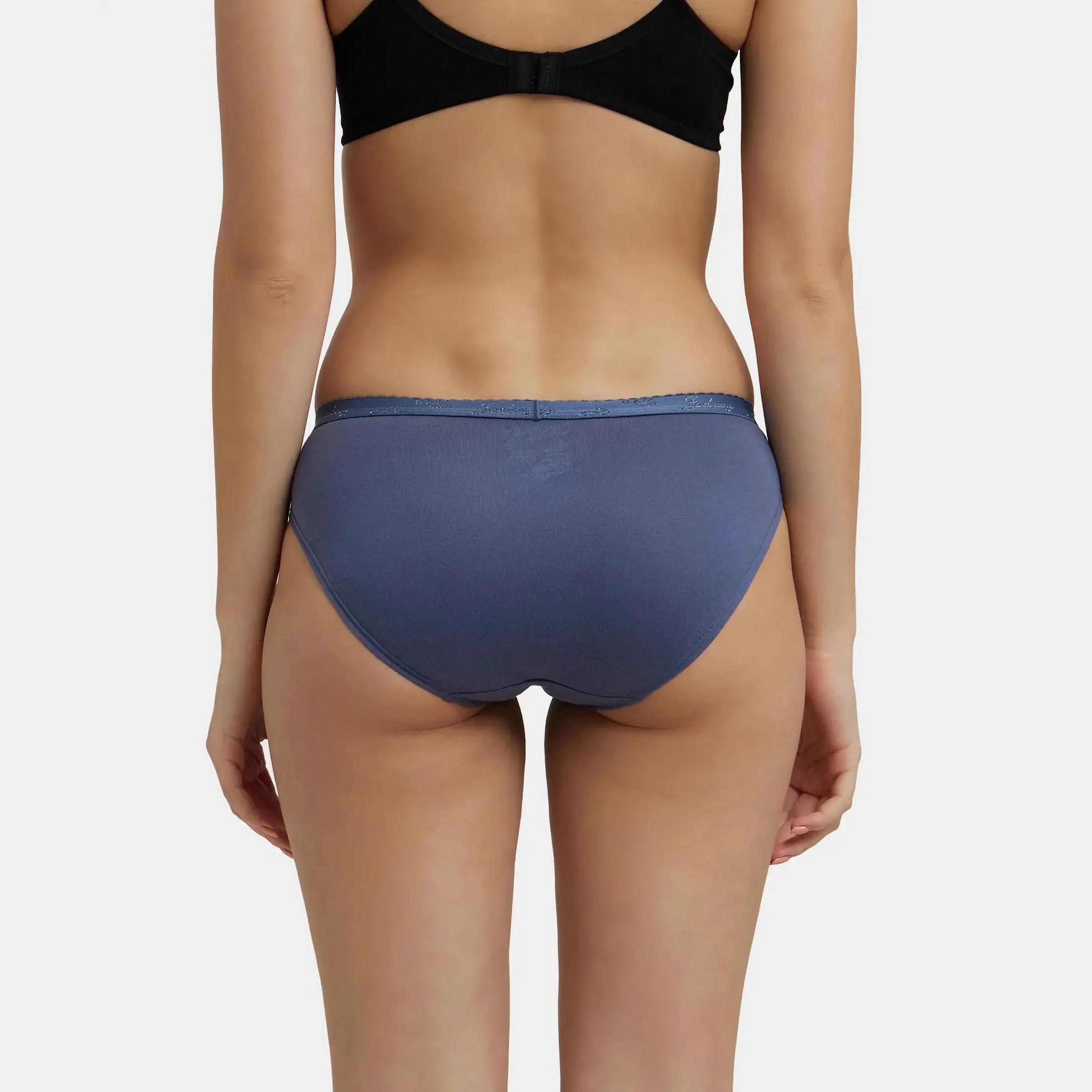 Jockey Assorted Pack of 2 Simple Comfort Plain Cotton Women's Dark Briefs Panty-women-clothing-lingerie-panties-image-5
