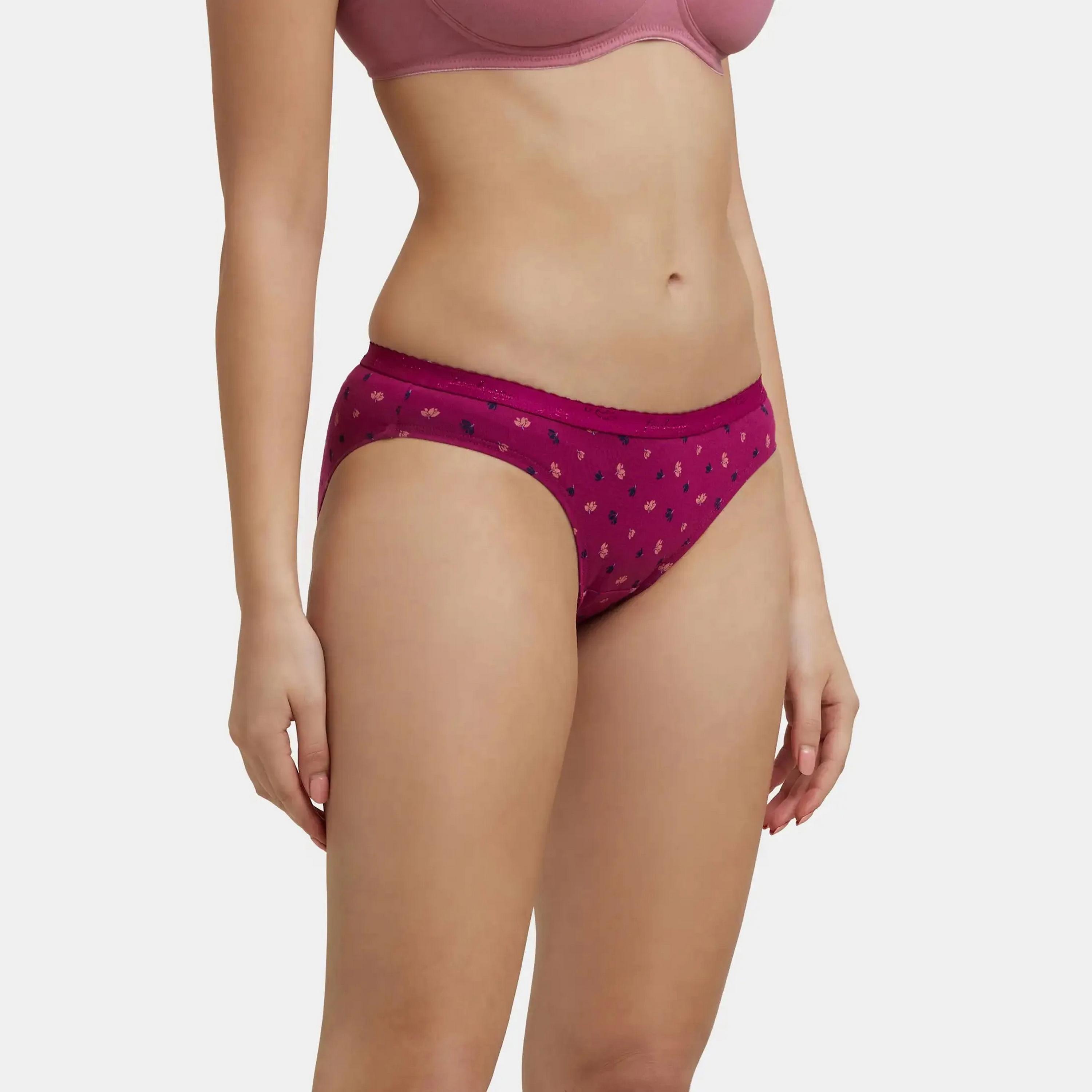 مجموعة متنوعة من 2 سراويل داخلية نسائية قطنية مطبوعة مريحة من جوكي-women-clothing-lingerie-panties-image-4