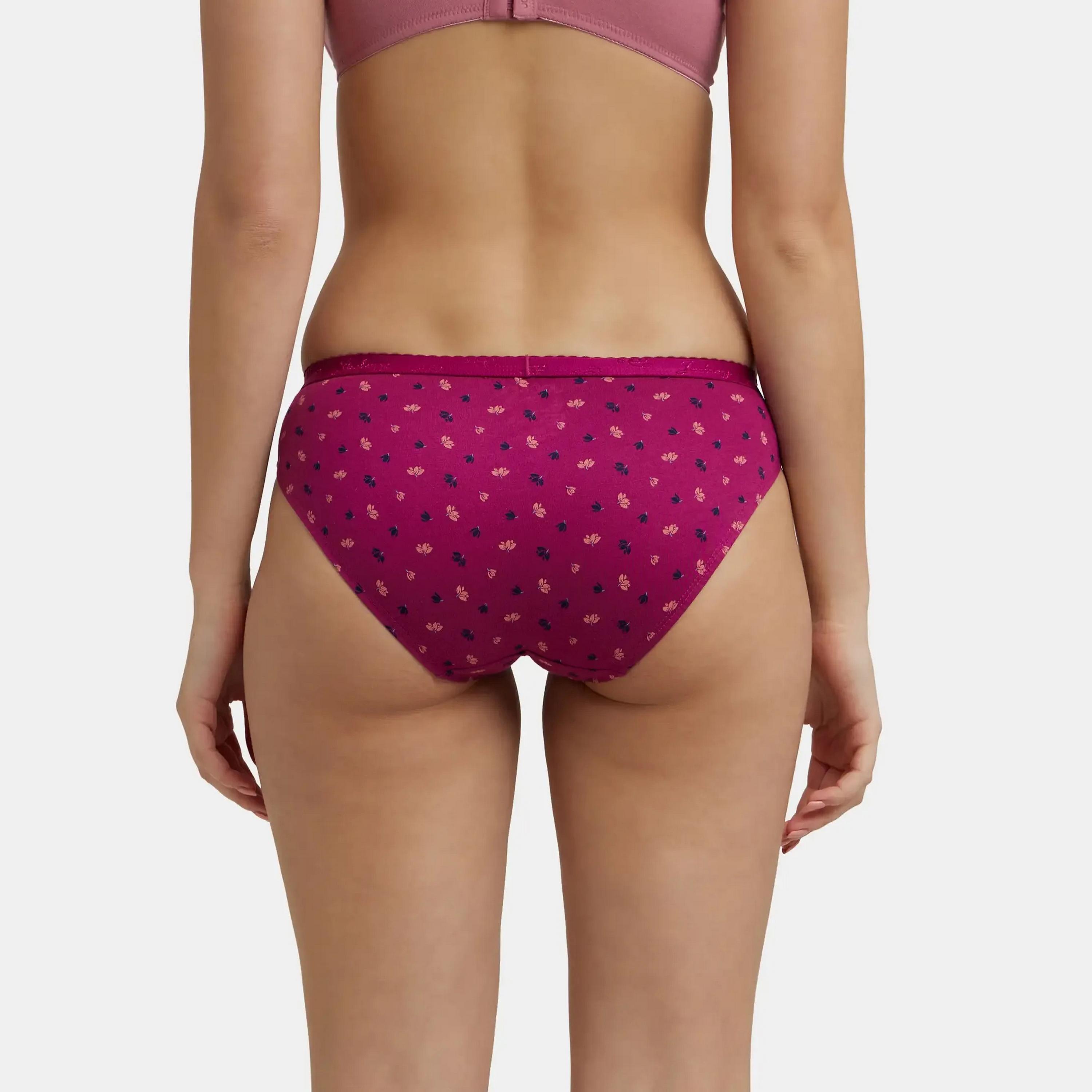 مجموعة متنوعة من 2 سراويل داخلية نسائية قطنية مطبوعة مريحة من جوكي-women-clothing-lingerie-panties-image-6