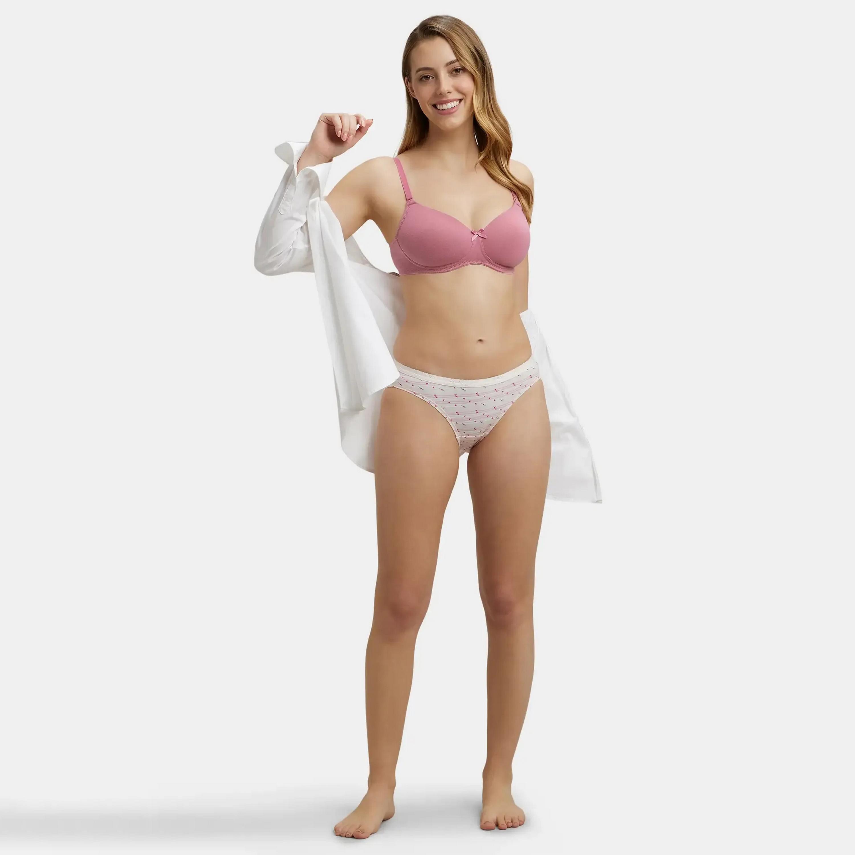 Jockey Assorted Pack of 2 Simple Comfort Printed Cotton Women's Briefs Panty-women-clothing-lingerie-panties-image-3