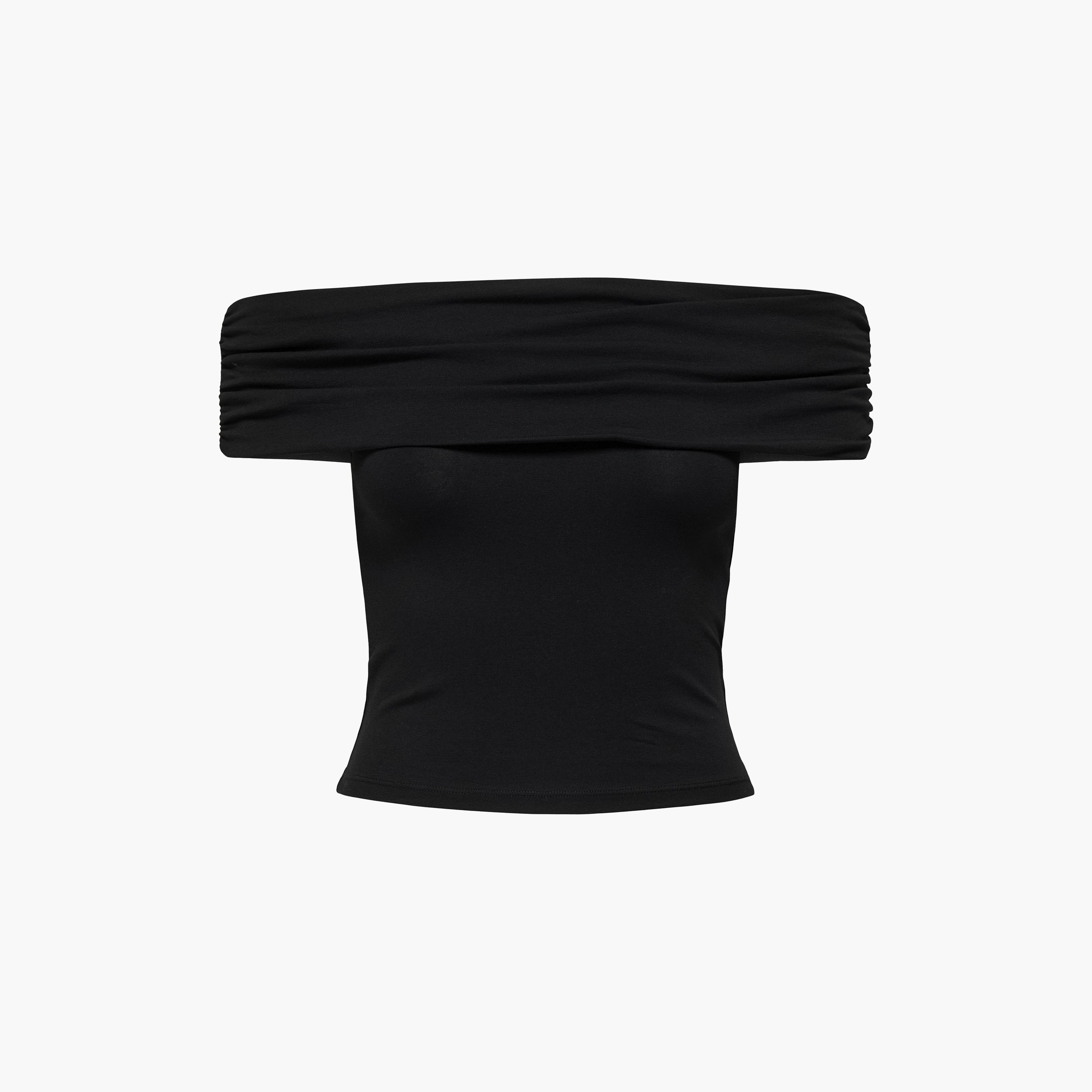 Vero Moda Black Organic Cotton Off-Shoulder Women's Top-women-clothing-shirtsandblouses-blouses-image-4