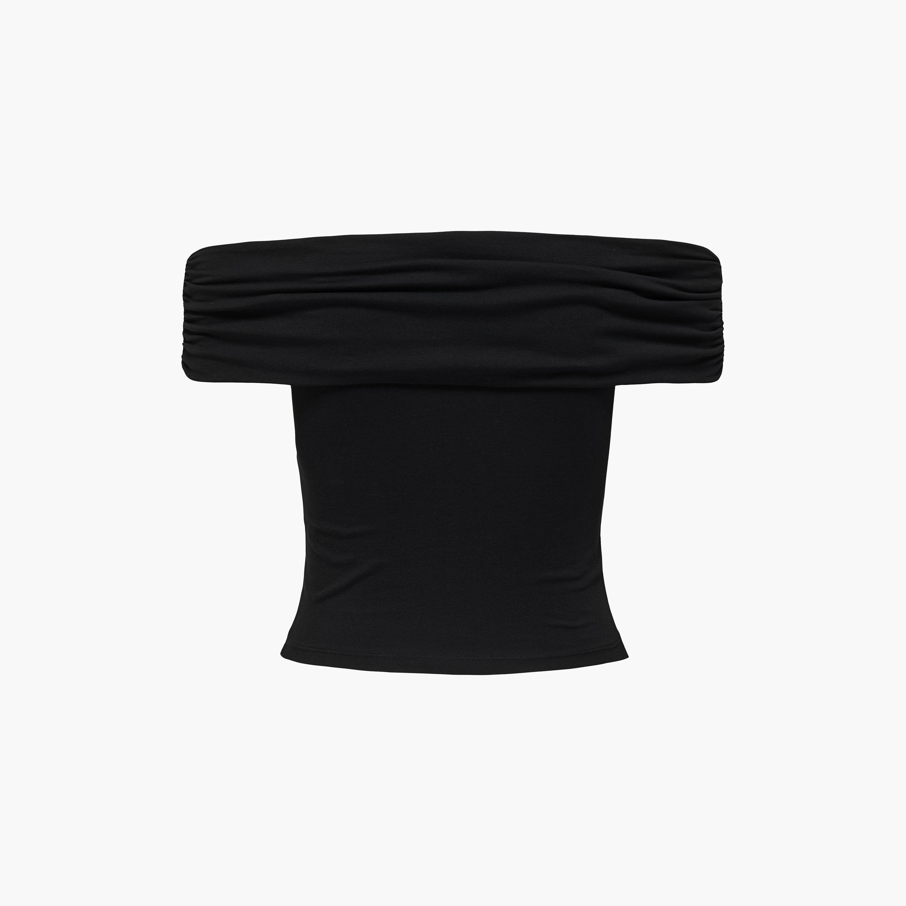 Vero Moda Black Organic Cotton Off-Shoulder Women's Top-women-clothing-shirtsandblouses-blouses-image-5