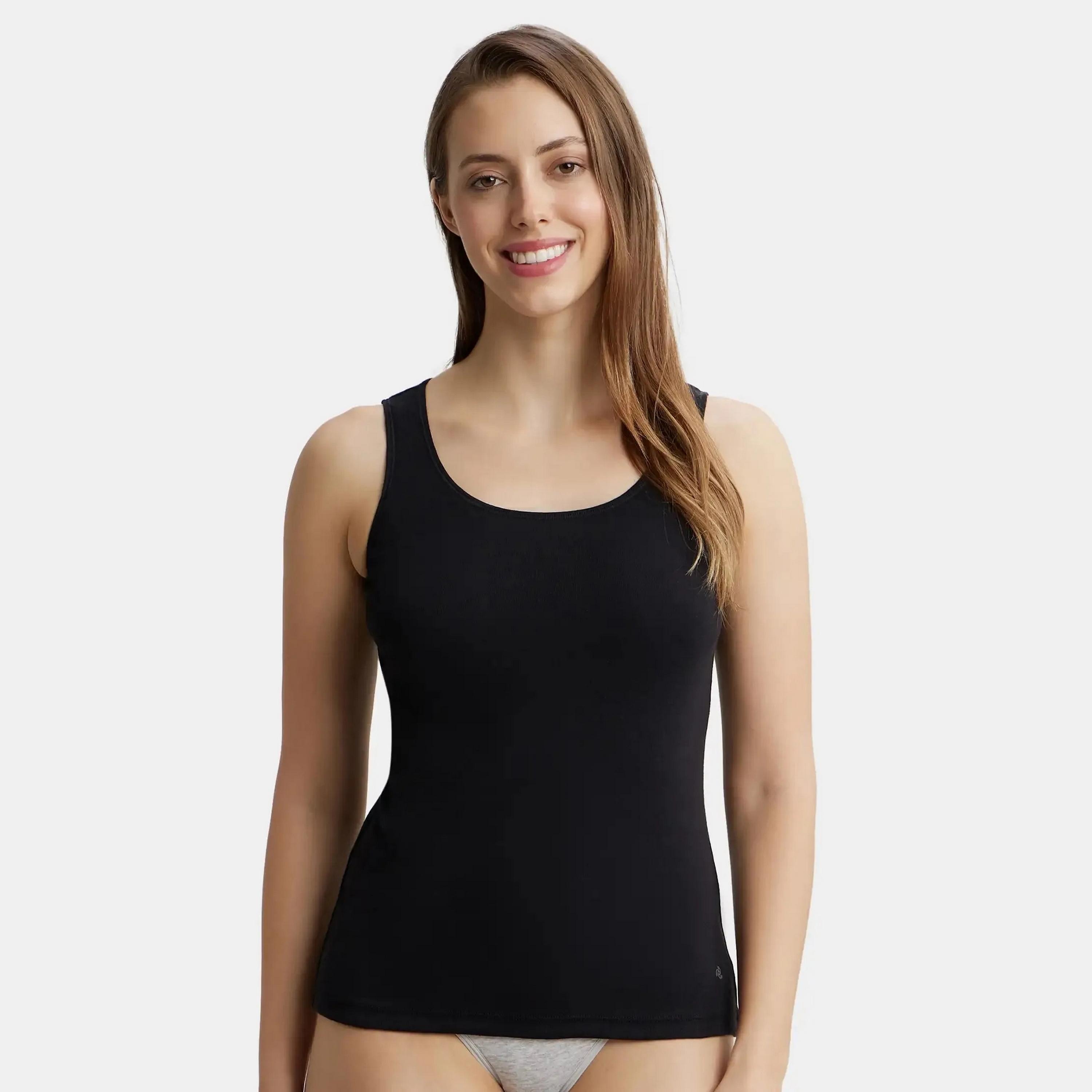 Jockey Plain Scoop Neck Sleeveless Women's Tank Top-women-clothing-lingerie-camisoles-image-1