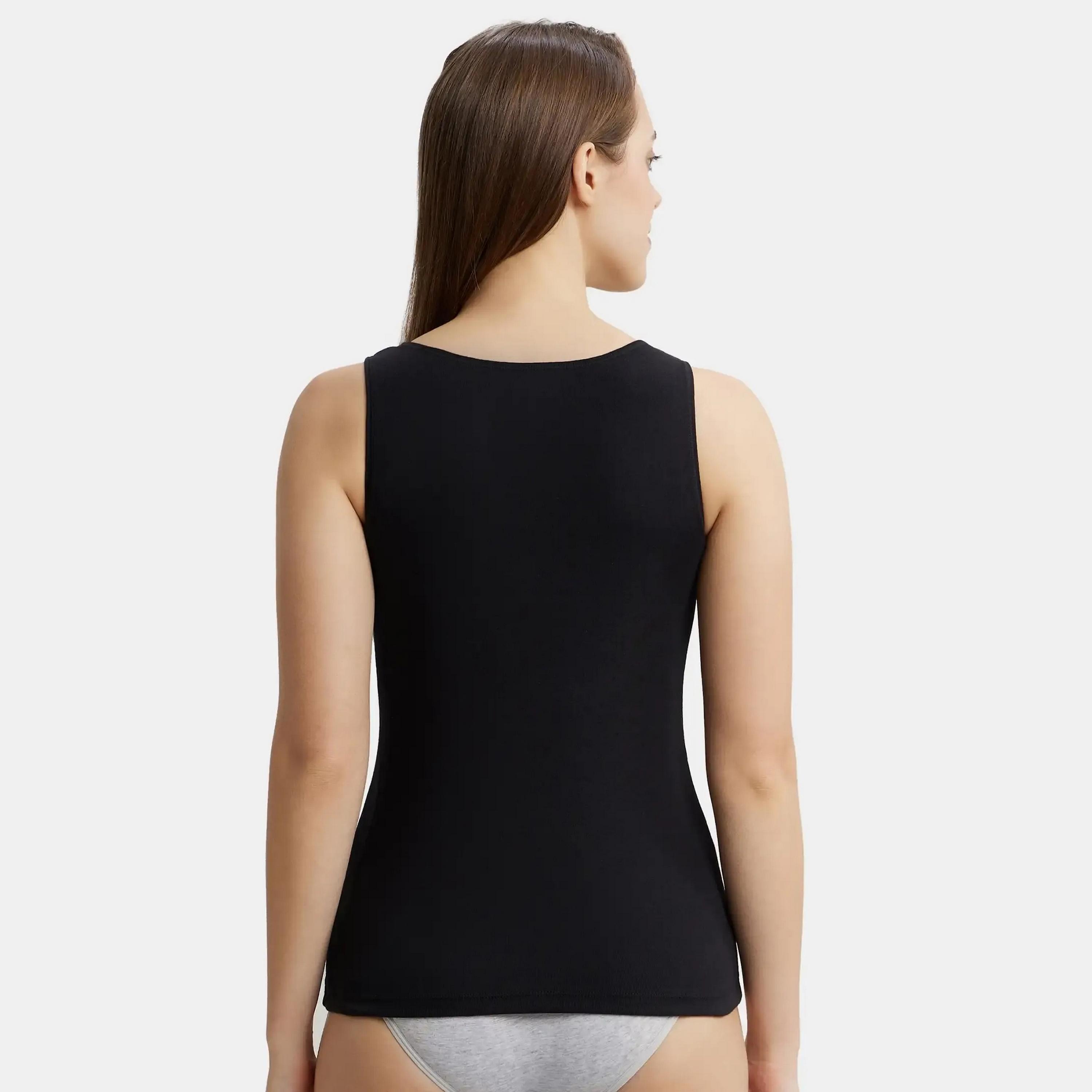 Jockey Plain Scoop Neck Sleeveless Women's Tank Top-women-clothing-lingerie-camisoles-image-2