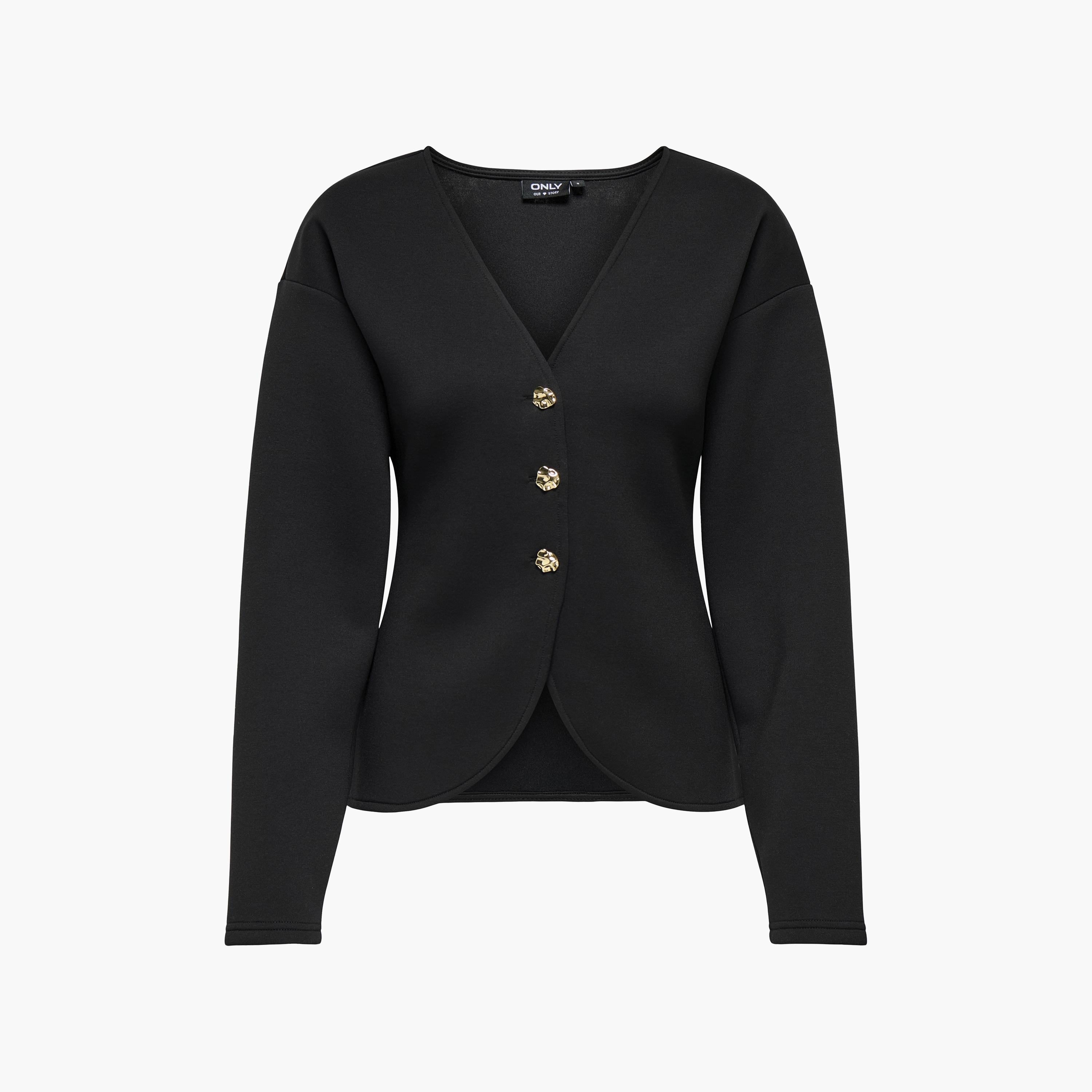 كارديجان حريمي بأكمام منسدلة باللون الأسود من فيرو مودا-women-winterwear-cardigansandjumpers-cardigans-image-6