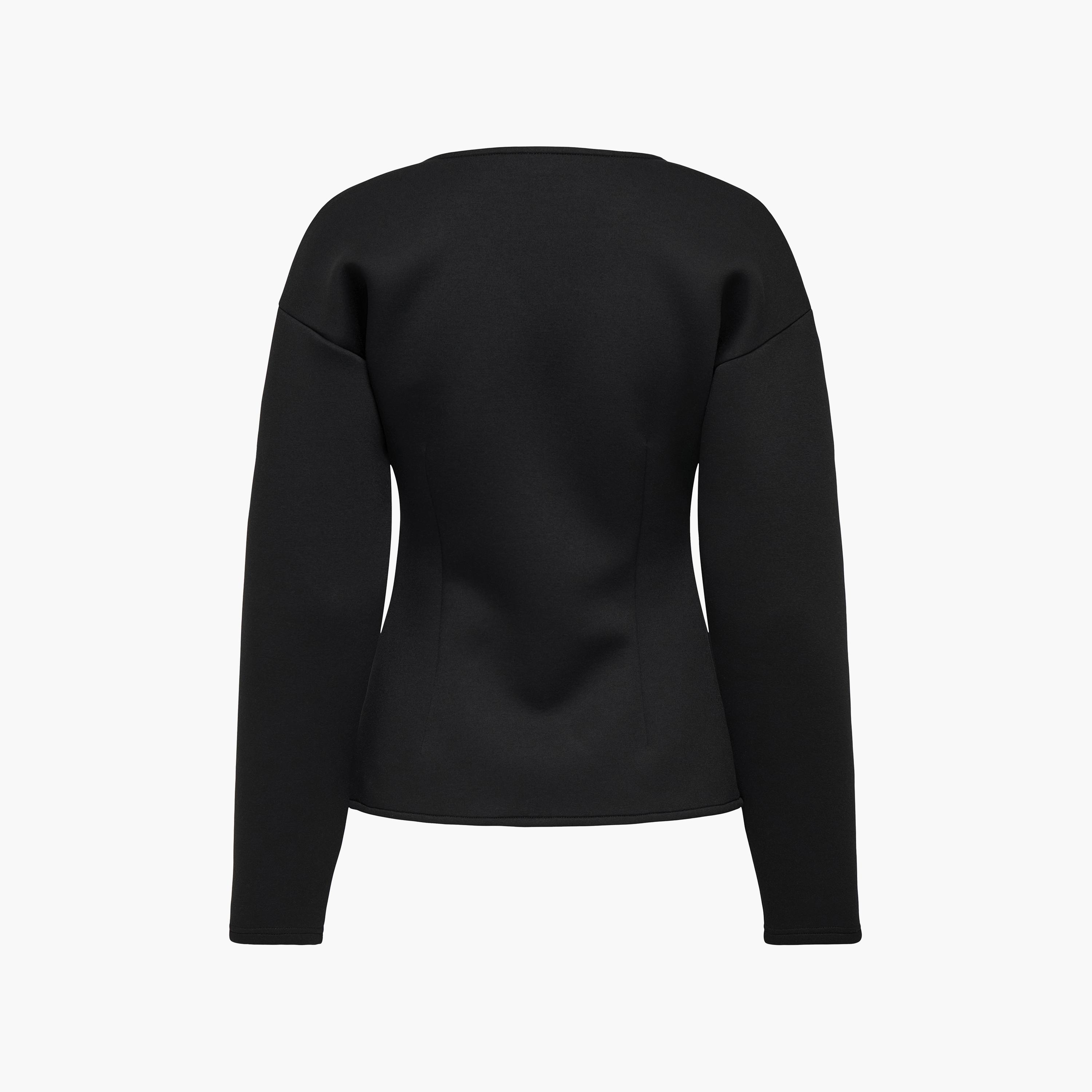 كارديجان حريمي بأكمام منسدلة باللون الأسود من فيرو مودا-women-winterwear-cardigansandjumpers-cardigans-image-7