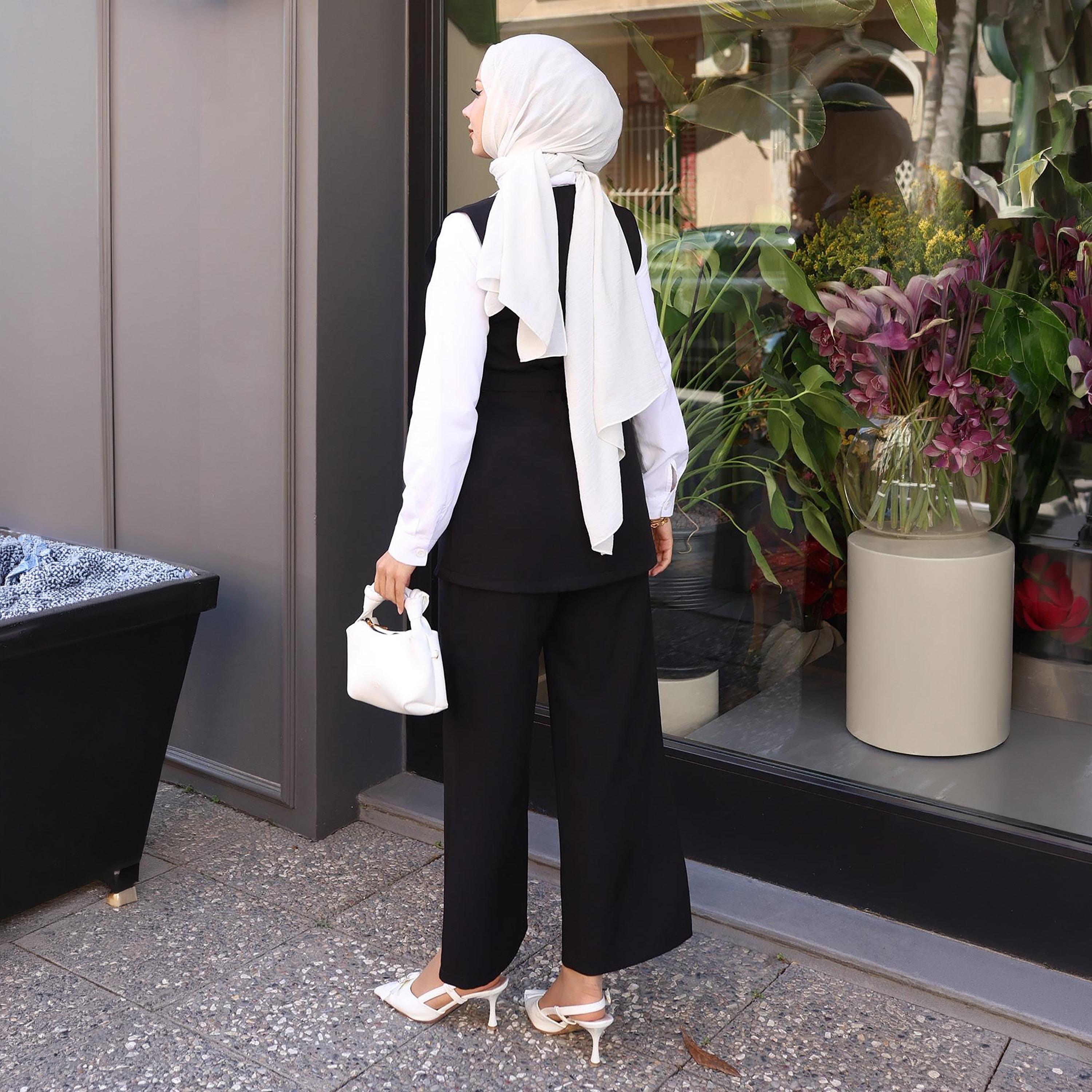Turkish Souq Crepe Vest & Trousers Women's Set-women-clothing-coordsets-image-3