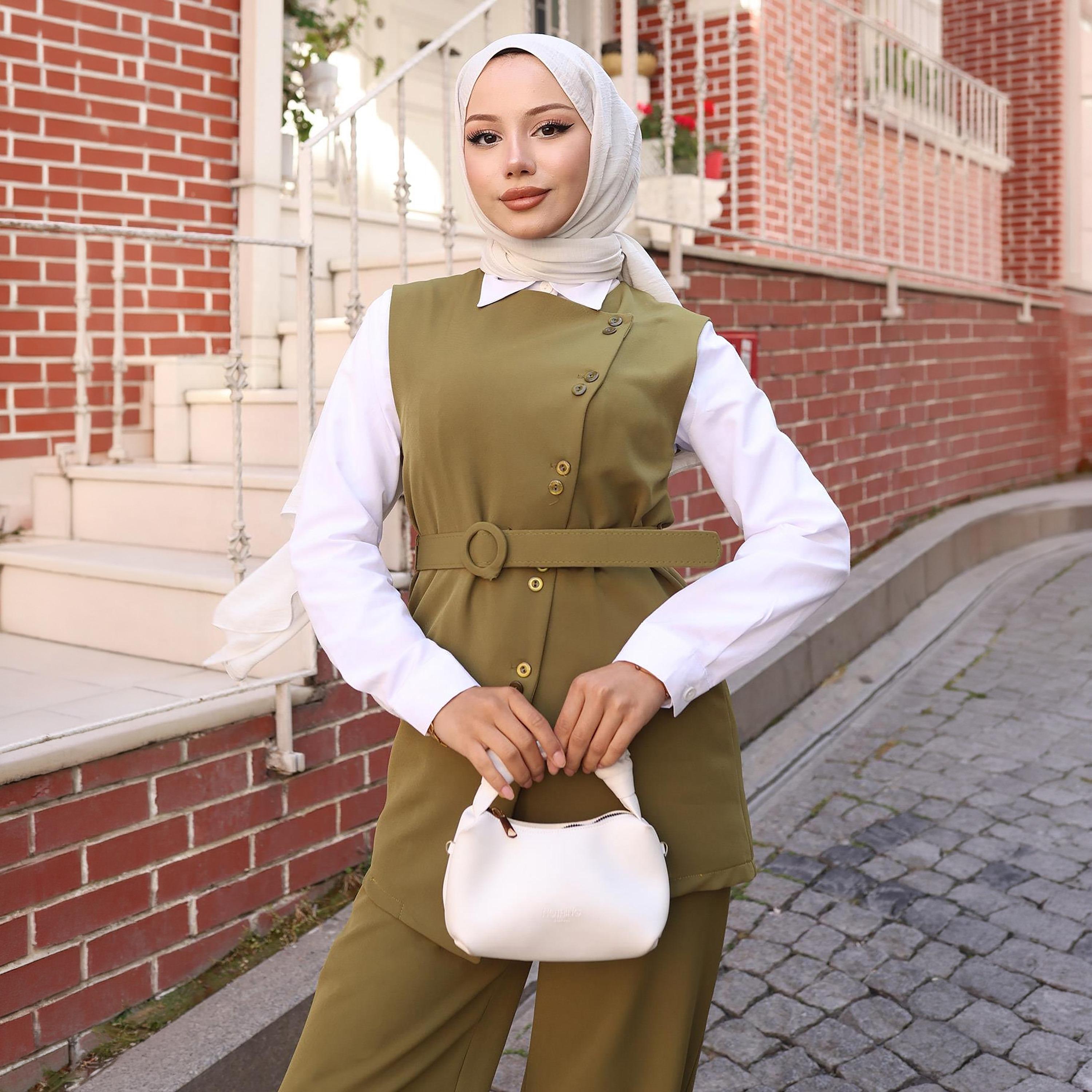 Turkish Souq Crepe Vest & Trousers Women's Set-women-clothing-coordsets-image-4