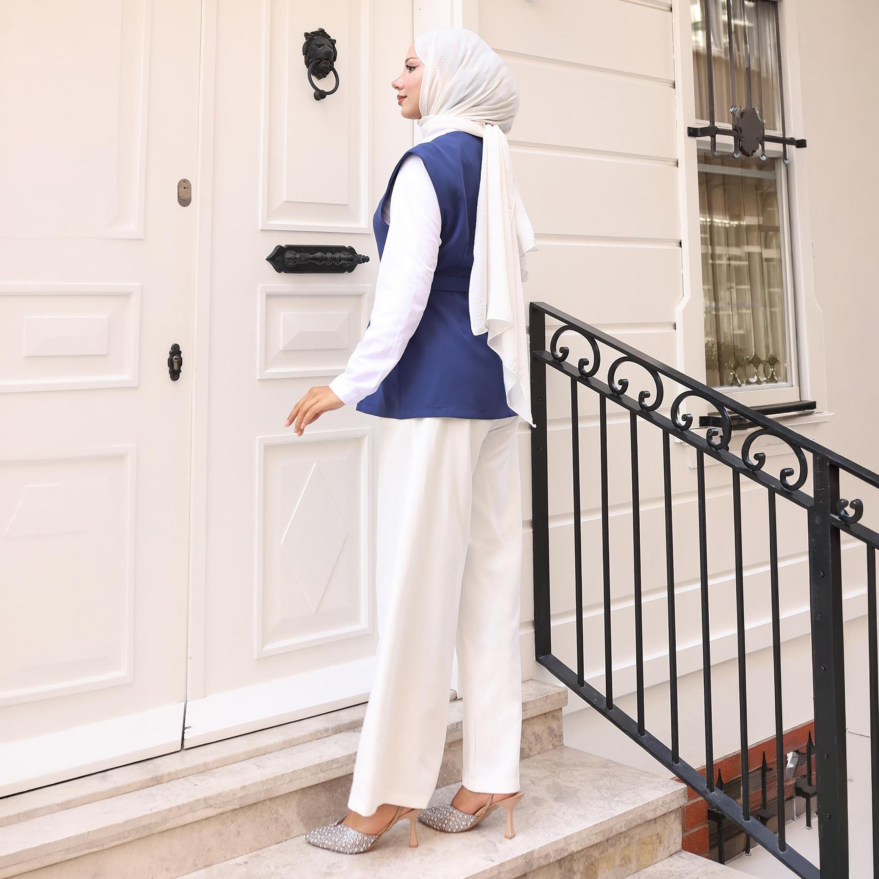 Turkish Souq Crepe Vest & Trousers Women's Set-women-clothing-coordsets-image-3