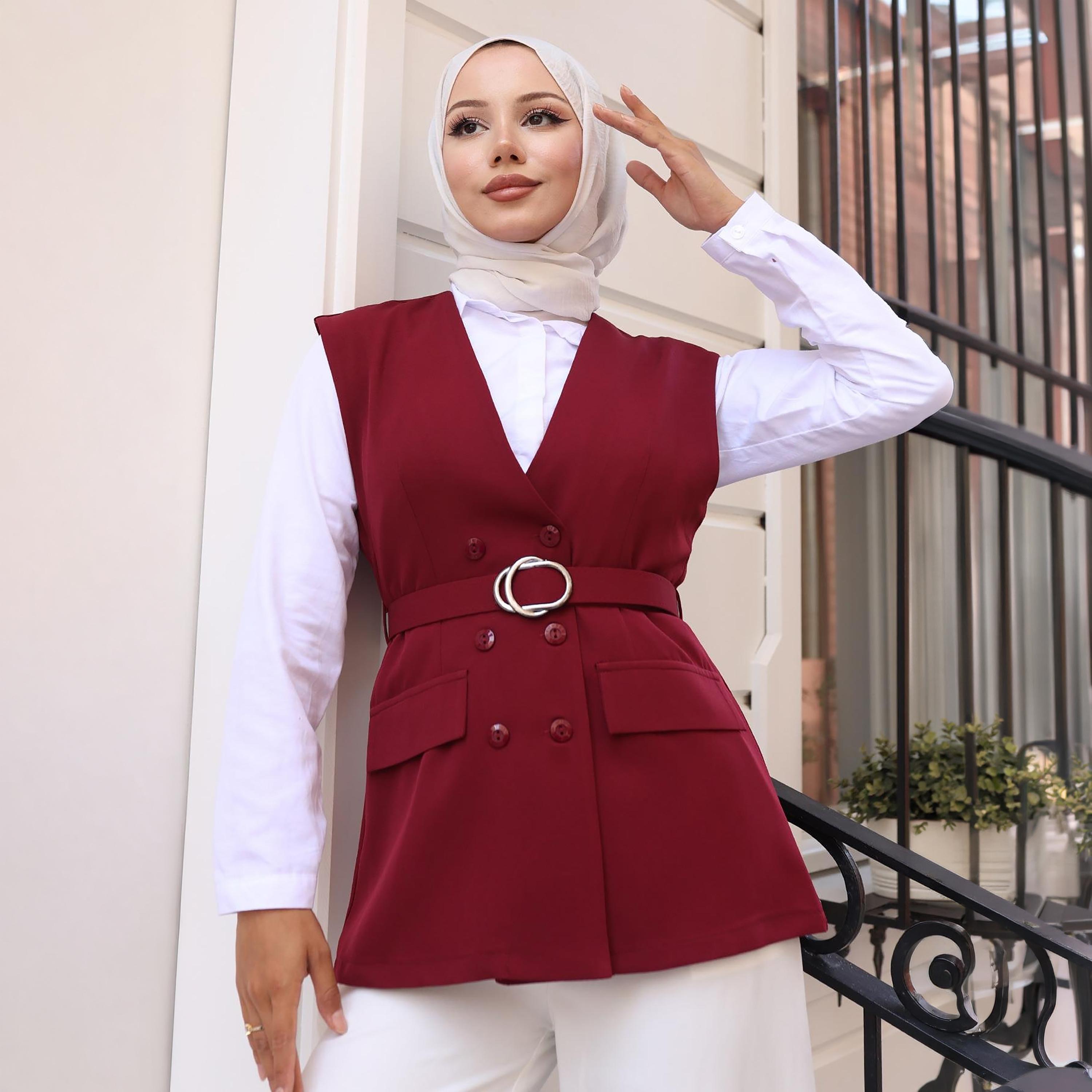 Turkish Souq Crepe Vest & Trousers Women's Set-women-clothing-coordsets-image-4