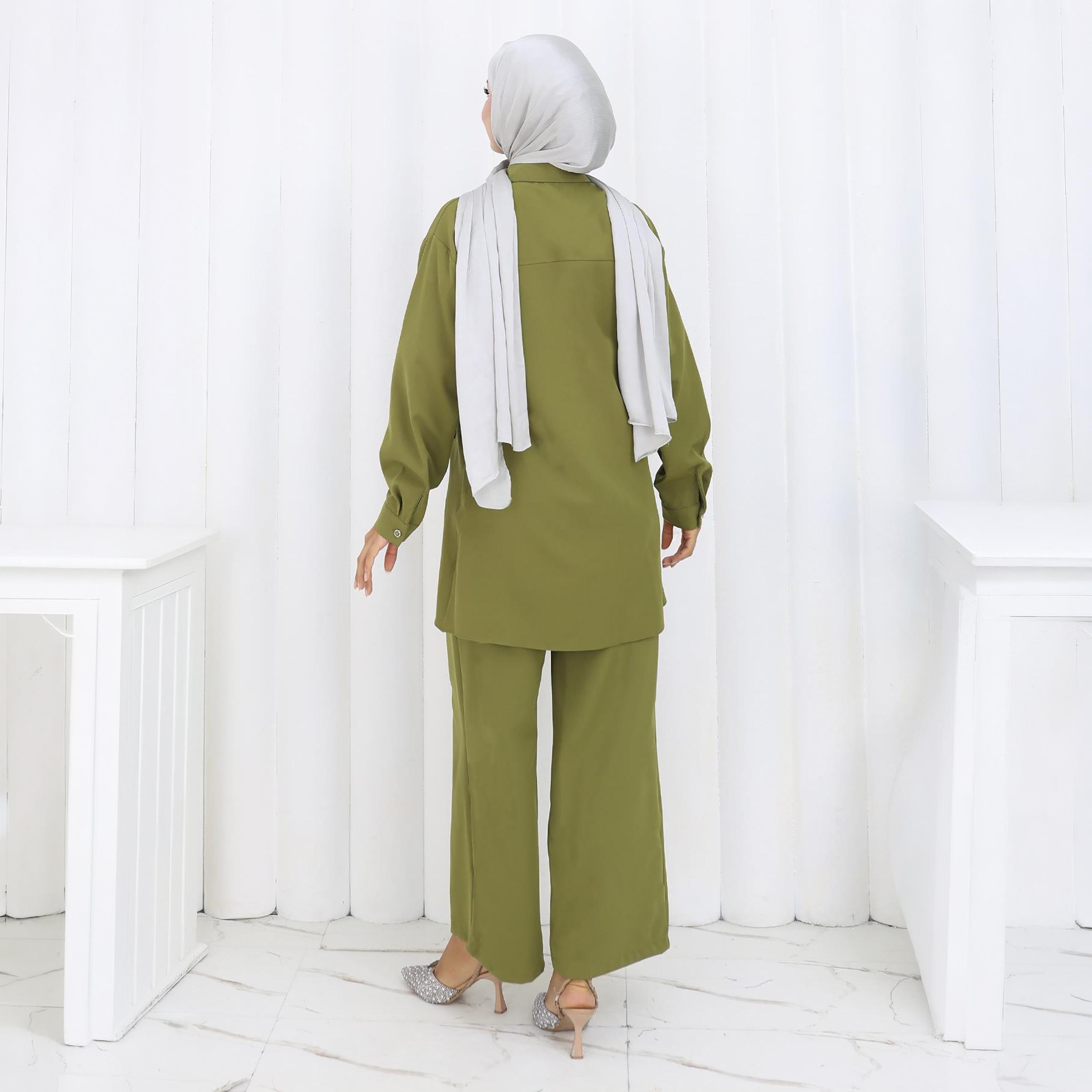 Turkish Souq Embellished Crepe Tunic & Trousers Women's Set-women-clothing-coordsets-image-3