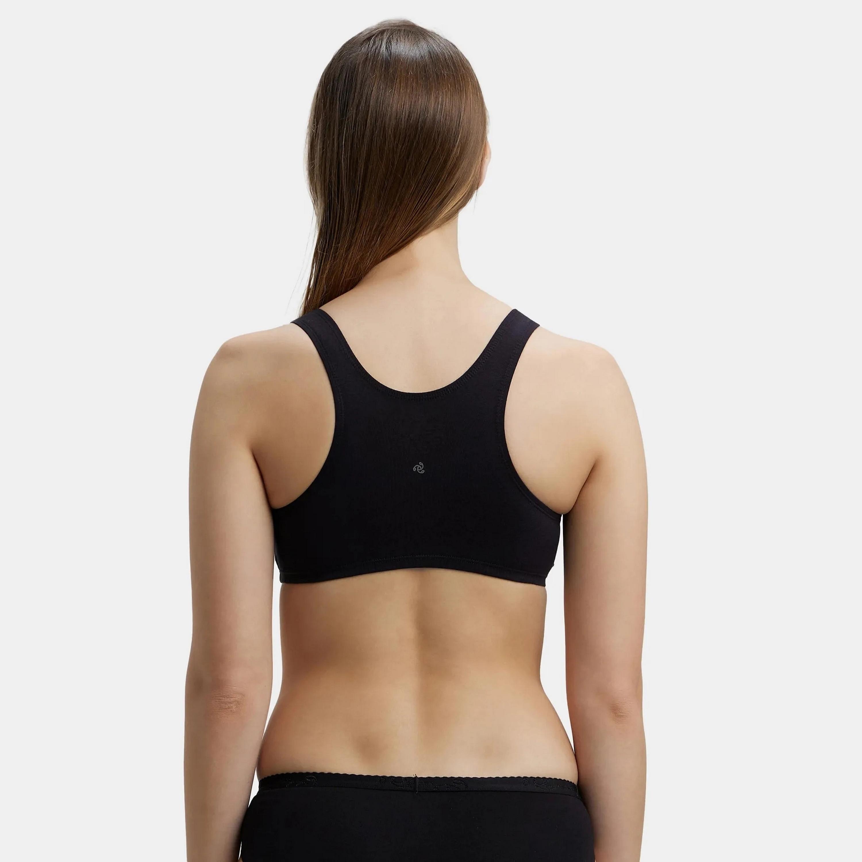 حمالة صدر رياضية نسائية سادة غير مبطنة بدون أسلاك من جوكي-women-clothing-lingerie-bras-image-2