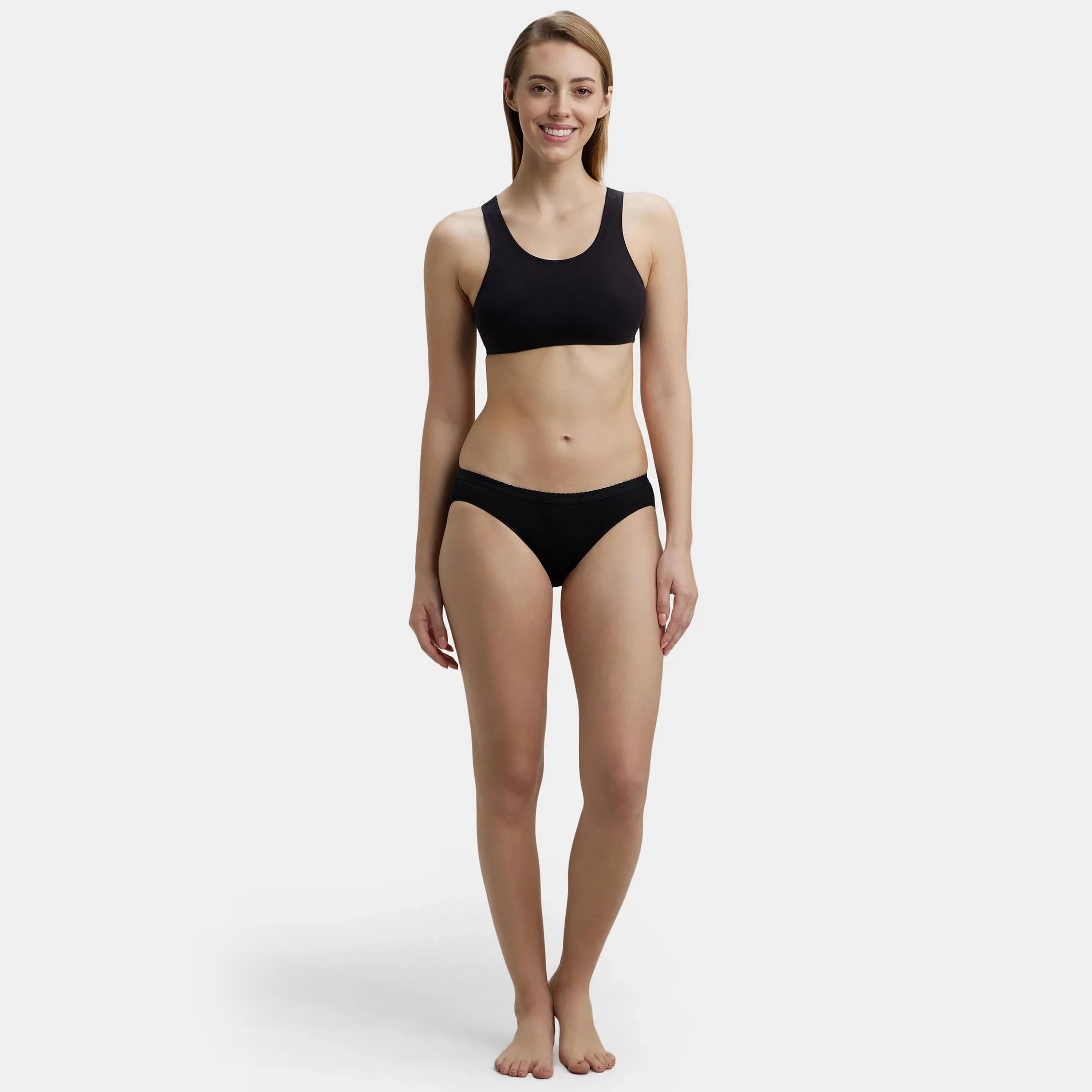 حمالة صدر رياضية نسائية سادة غير مبطنة بدون أسلاك من جوكي-women-clothing-lingerie-bras-image-4