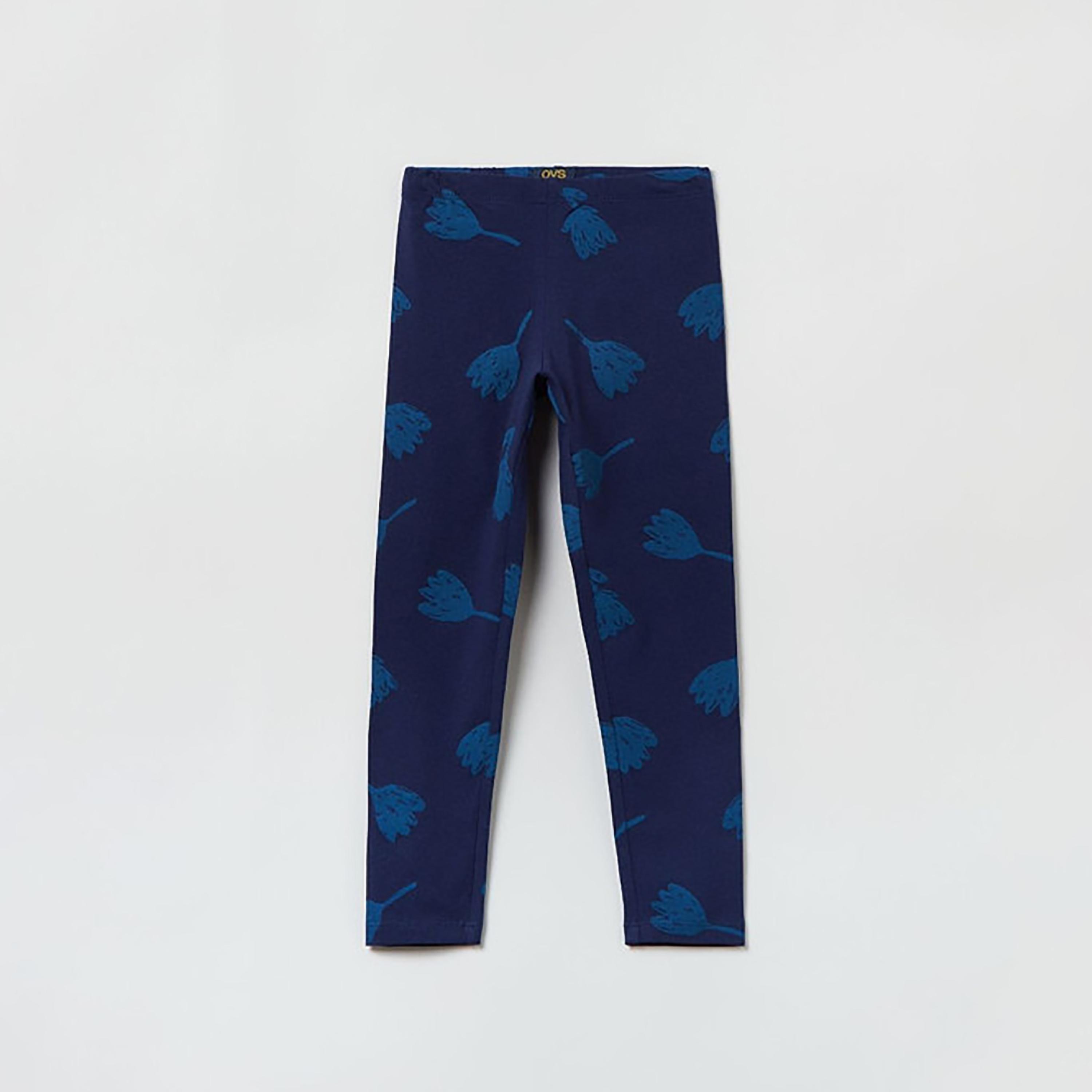 OVS Printed Regular Fit Leggings-girls-clothing-bottoms-leggings-image-1