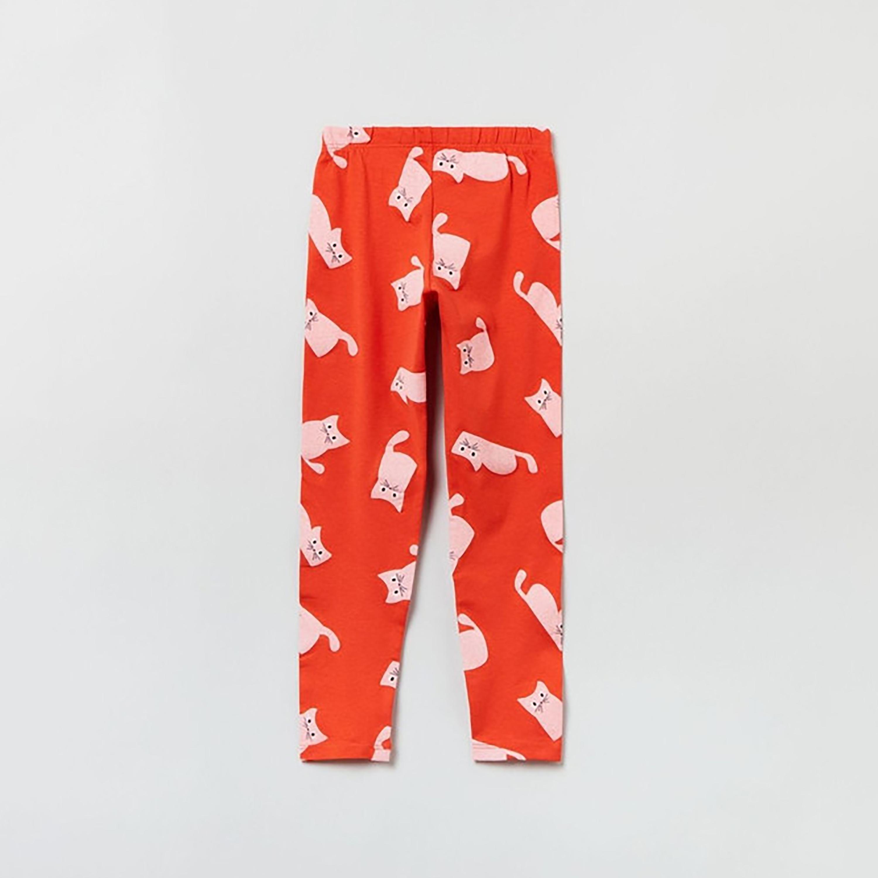 OVS Printed Regular Fit Leggings-girls-clothing-bottoms-leggings-image-2