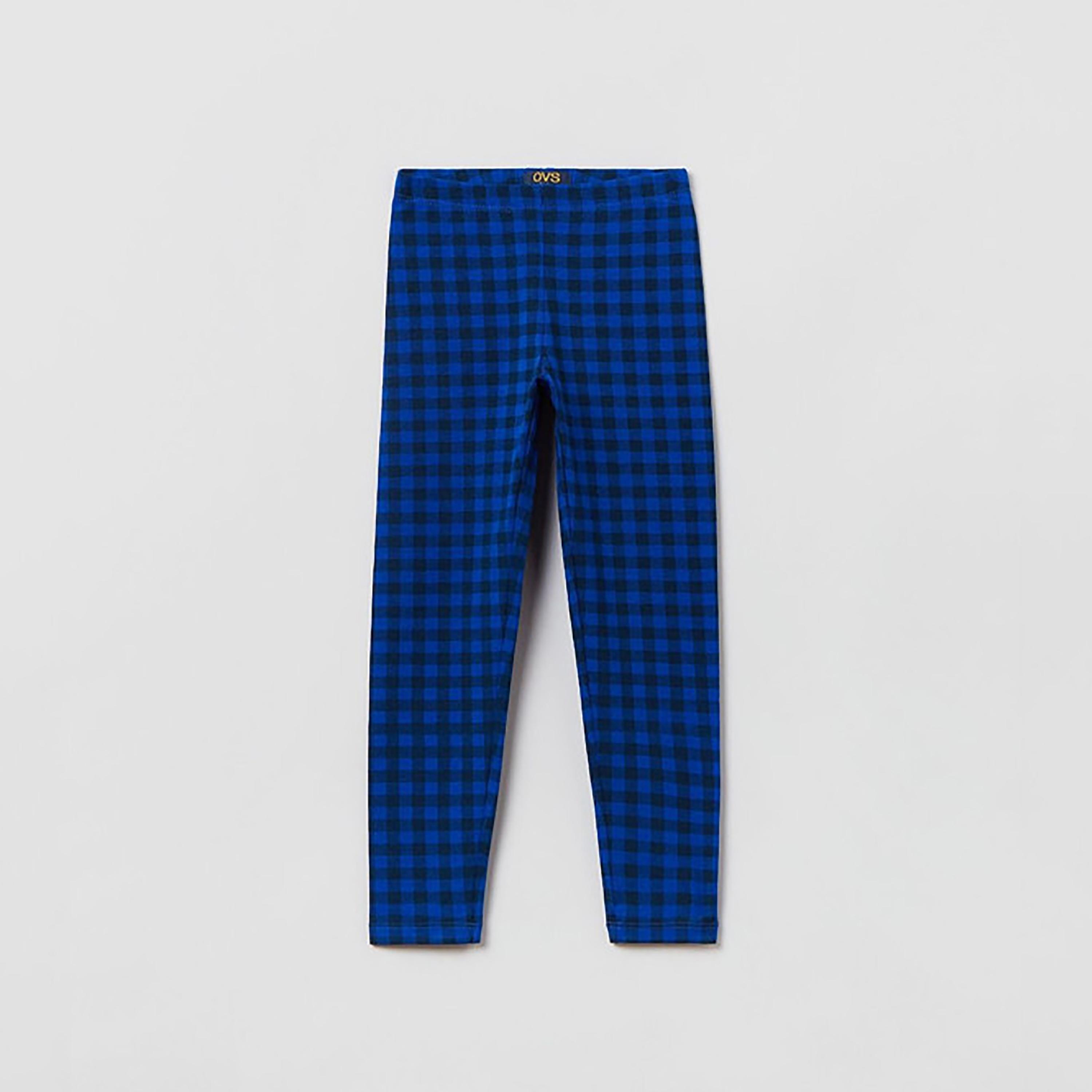 OVS Checked Printed Regular Fit Leggings-girls-clothing-bottoms-leggings-image-1