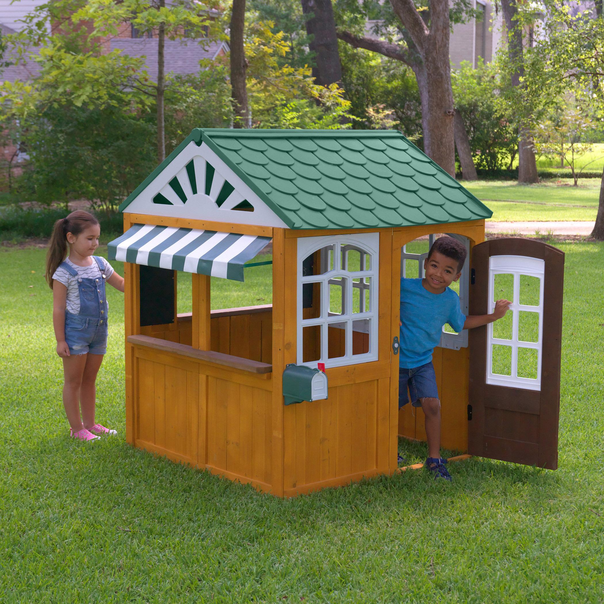 Kidkraft garden store view outdoor playhouse