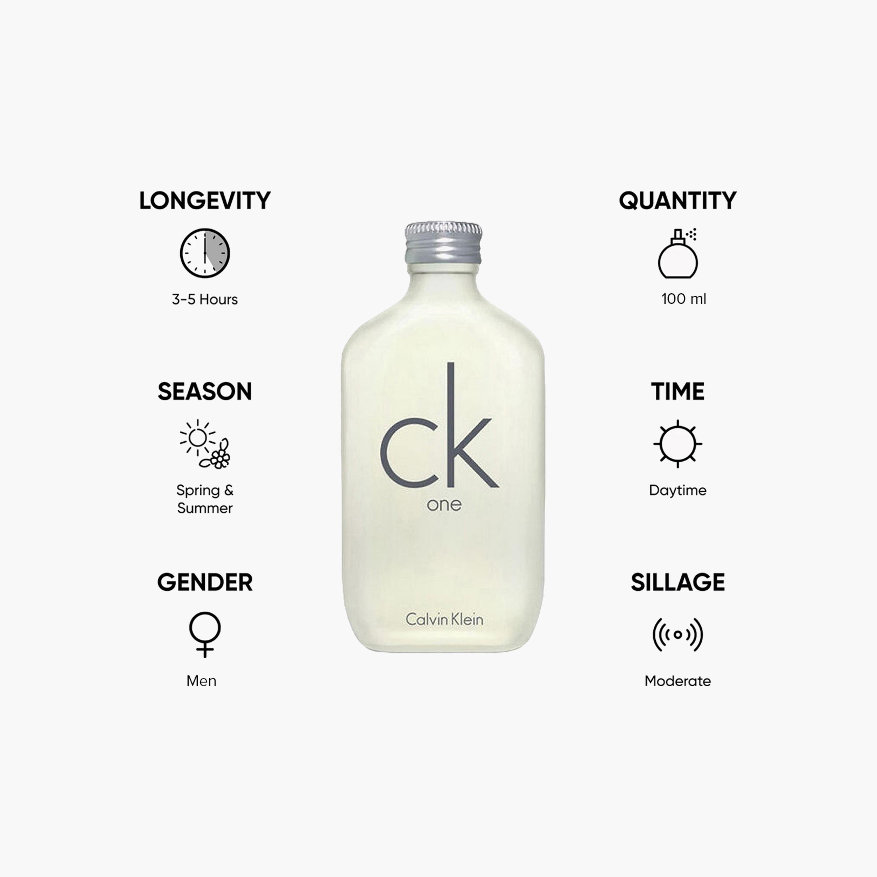 Calvin Klein ck One Eau De Toilette Unisex Spray - 100 ml-beautyandpersonalcare-fragrance-unisex-image-5