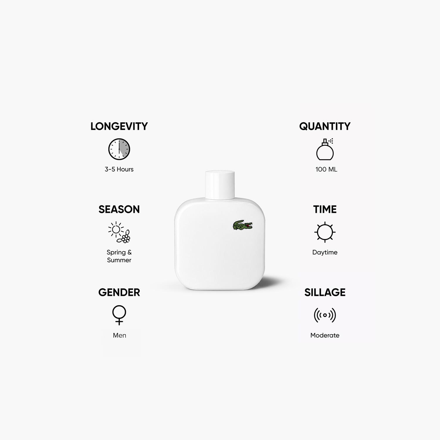 Lacoste L.12.12 Blanc Eau de Toilette Spray for Men - 100 ml-beautyandpersonalcare-fragrance-men-image-5
