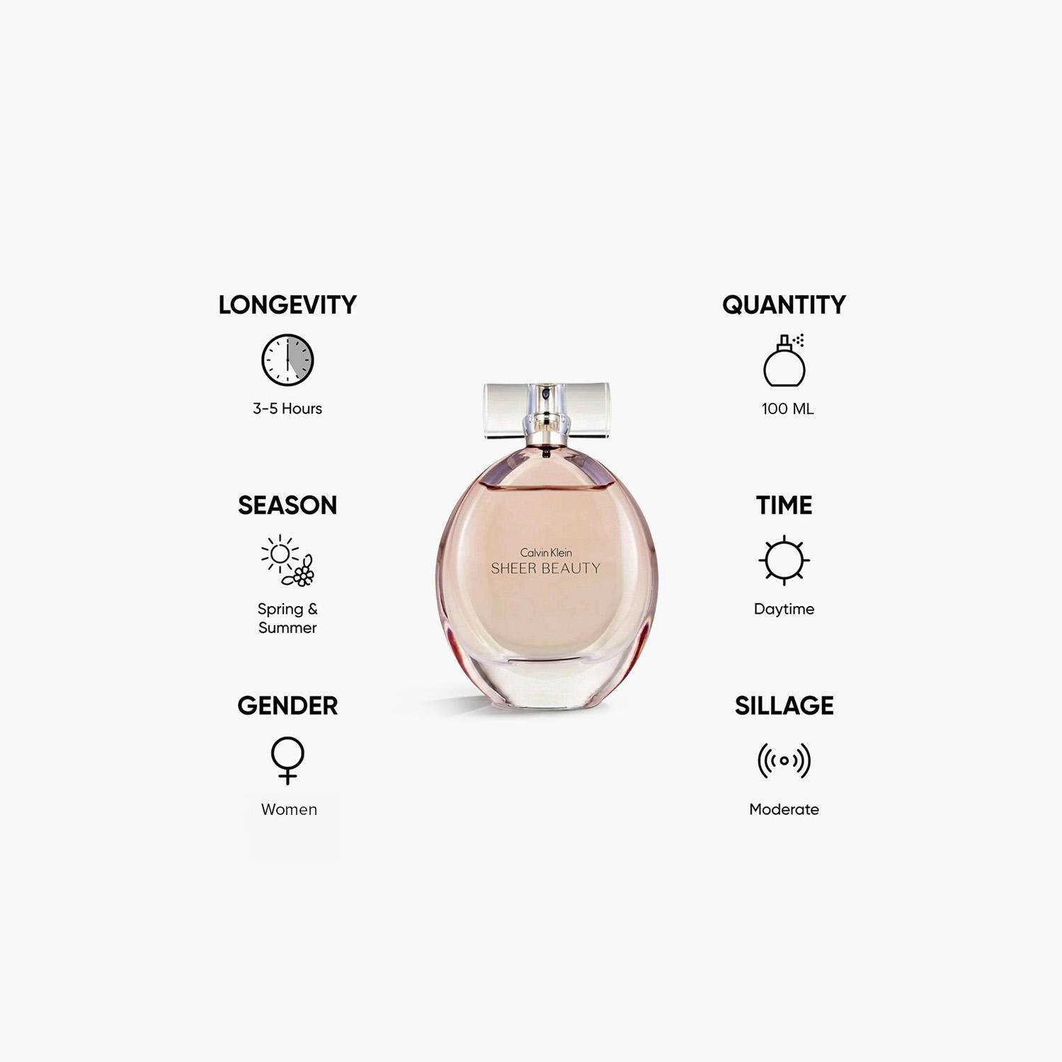 Calvin Klein Sheer Beauty Eau De Toilette Perfume for Women - 100 ml-beautyandpersonalcare-fragrance-women-image-5