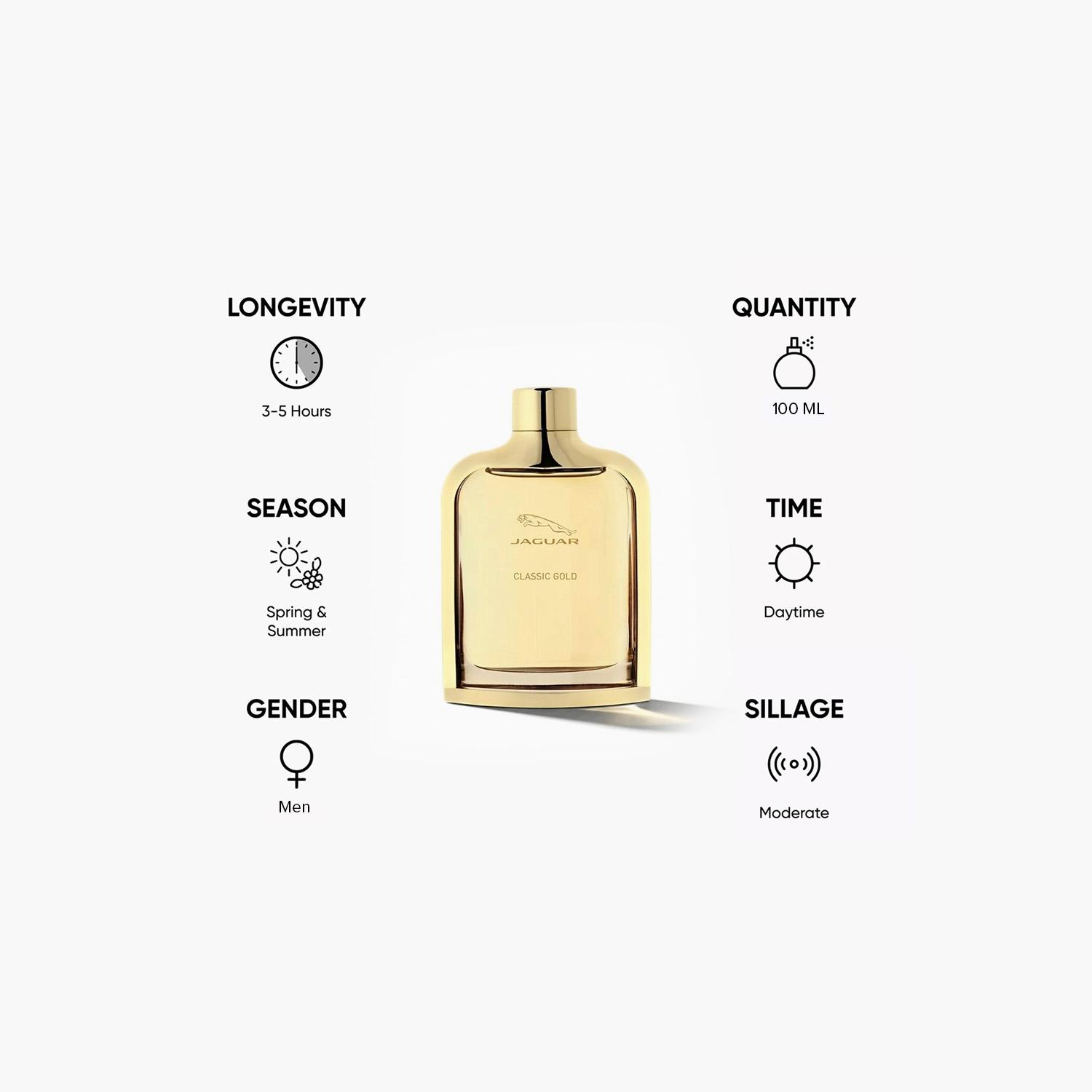 Jaguar Classic Gold Eau De Toilette Vaporisateur for Men - 100 ml-beautyandpersonalcare-fragrance-men-image-5