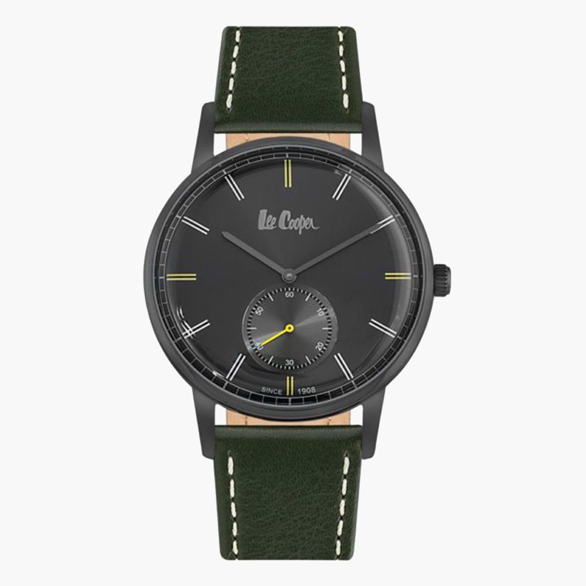 Lee Cooper Men Leather Green Strap Analog Watch - LC06673.055-men-watchesandjewellery-watches-image-1