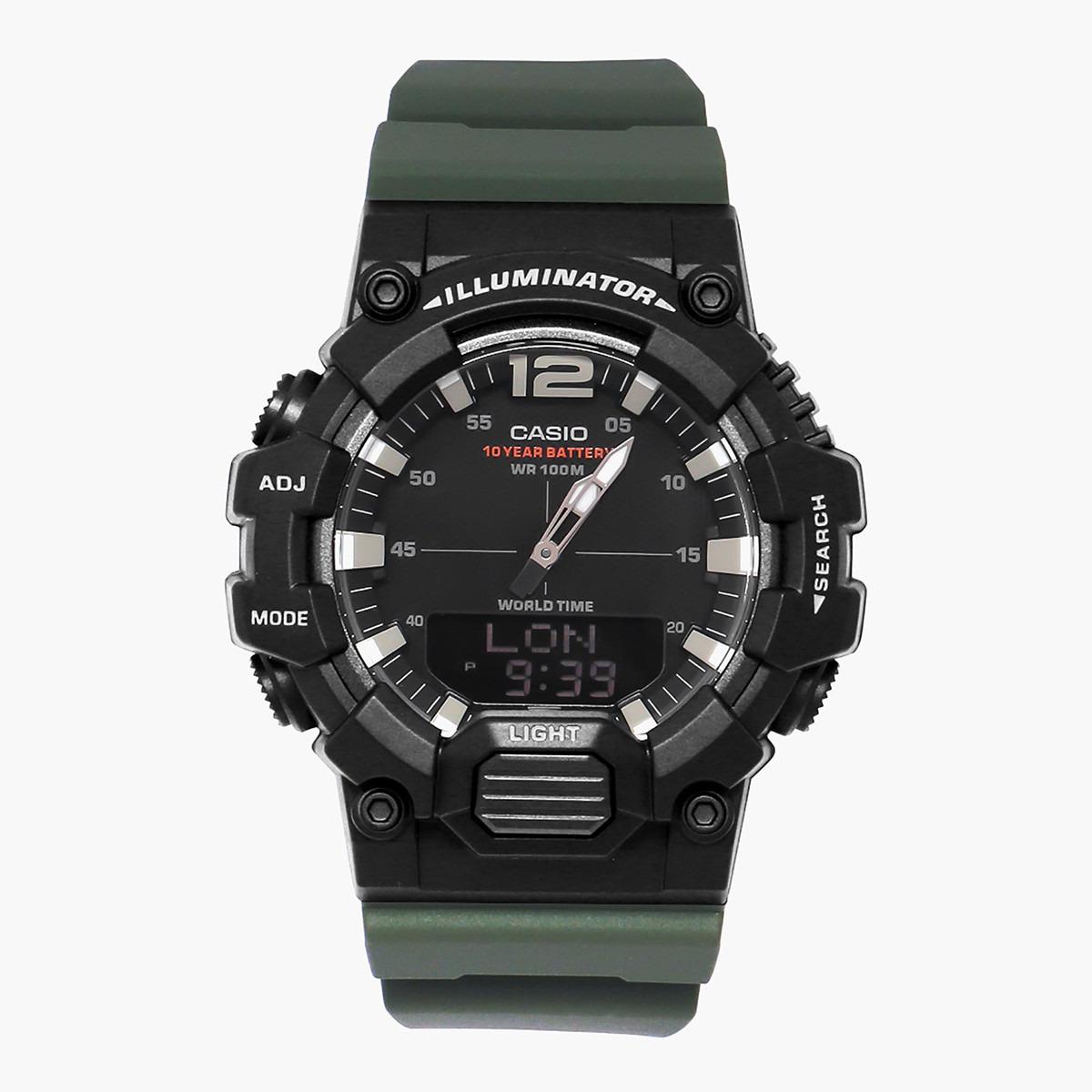Casio Men's Black Analog/Digital Resin Strap Watch -HDC-700-1AVDF-men-watchesandjewellery-watches-image-1