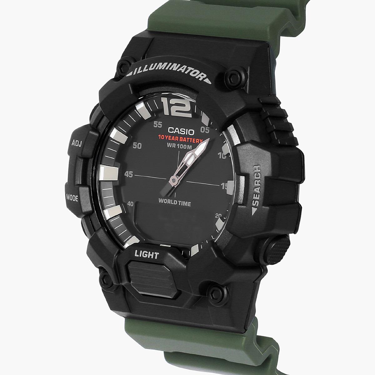 Casio Men's Black Analog/Digital Resin Strap Watch -HDC-700-1AVDF-men-watchesandjewellery-watches-image-2
