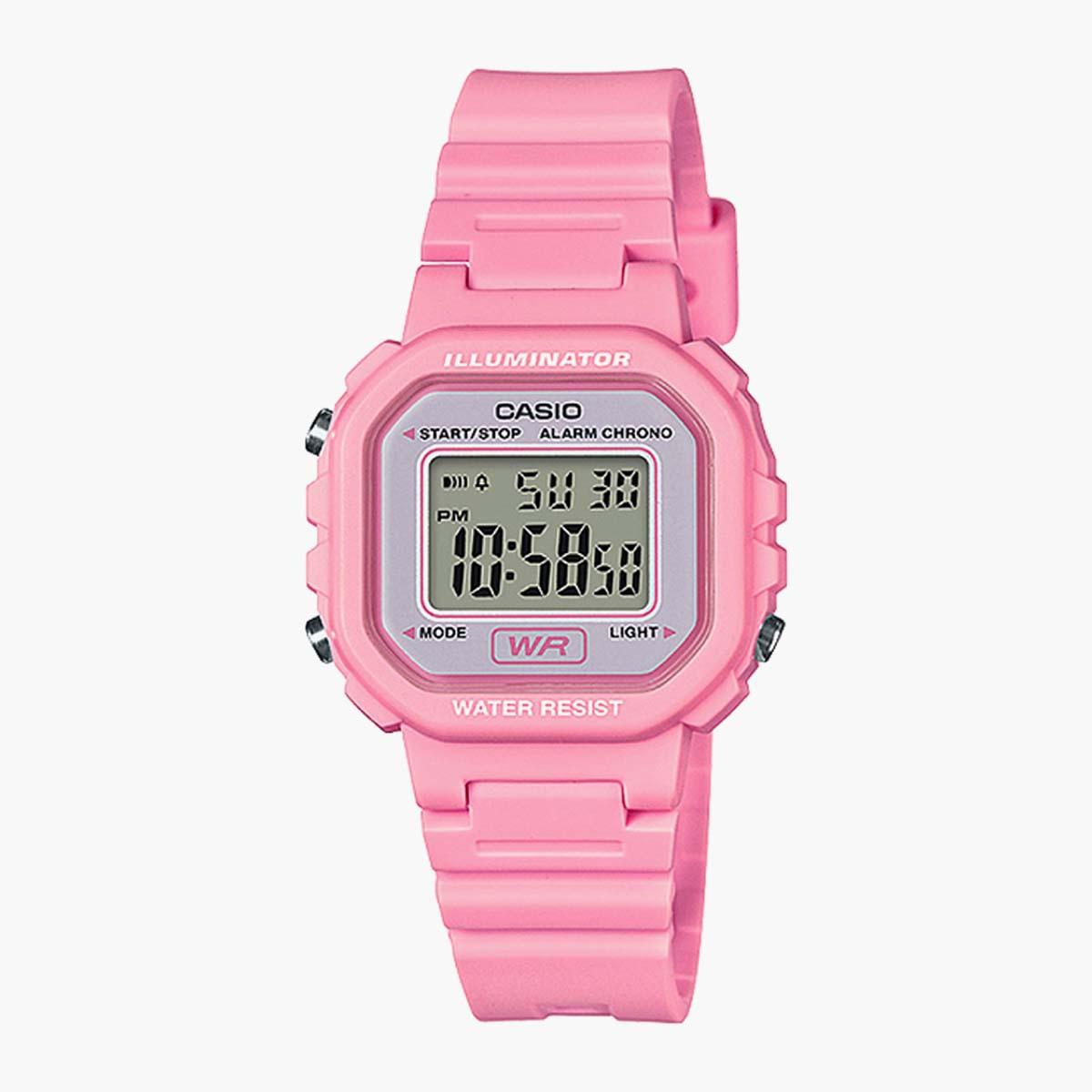 Casio Women's Pink Digital Plastic Strap Watch -LA-20WH-4A1DF-women-watchesandjewellery-watches-image-1