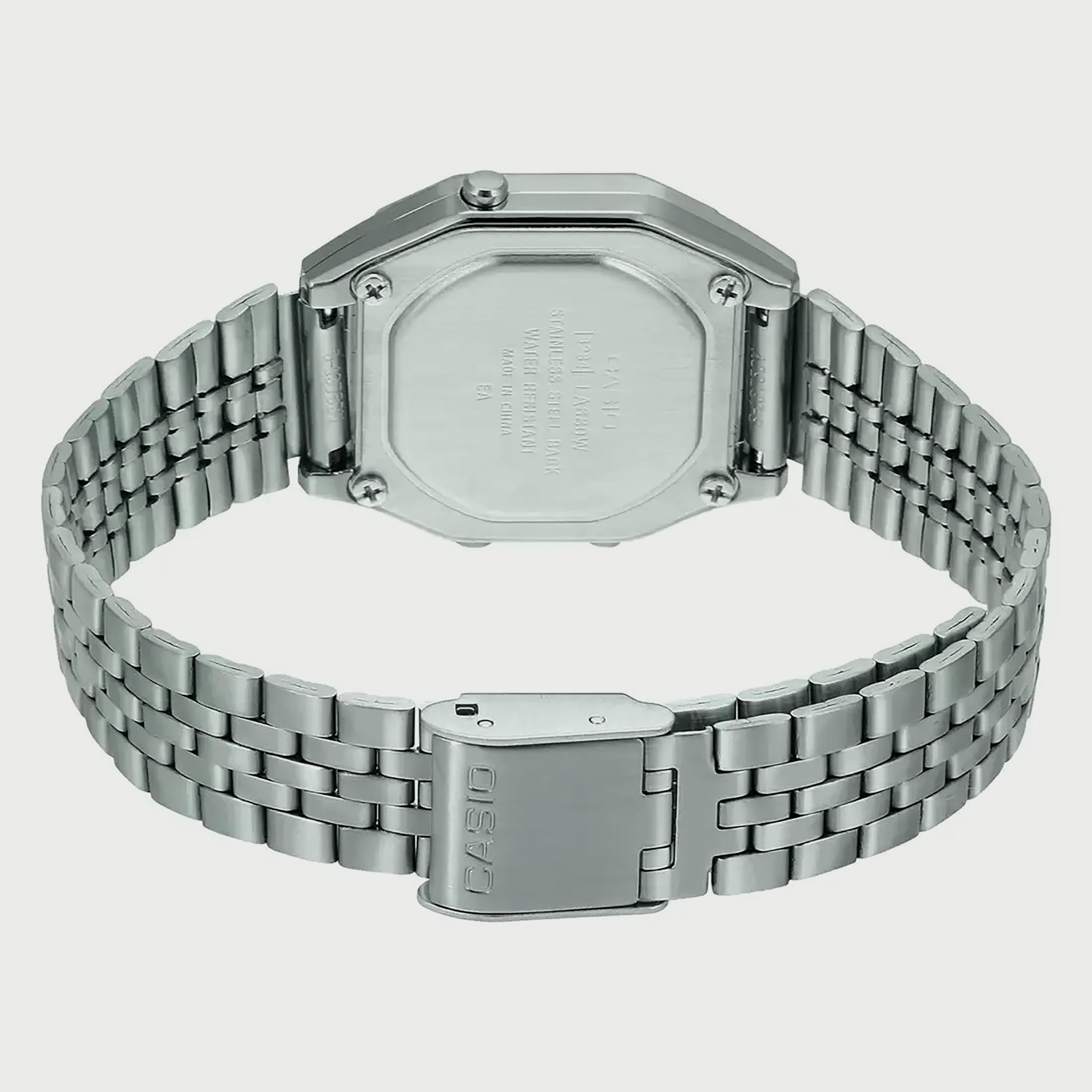 Casio Women's Silver Digital Stainless Steel Strap Watch LA680WA-2CDF-women-watchesandjewellery-watches-image-3