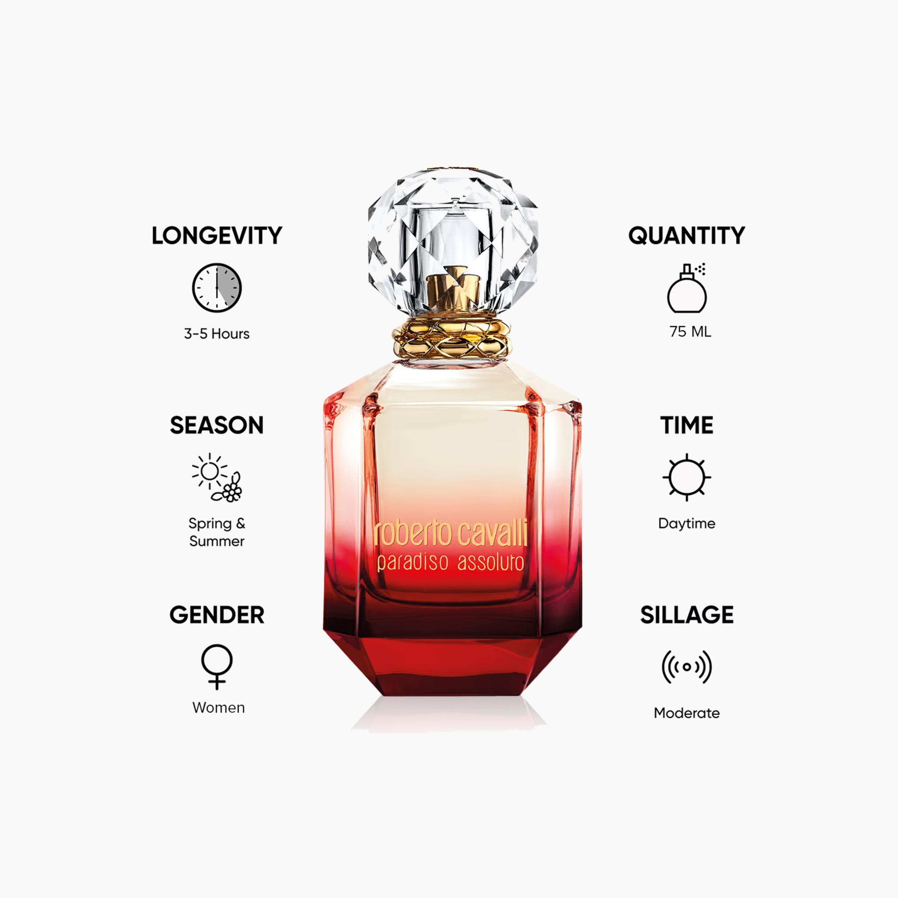 Roberto Cavalli Paradiso Assoluto Eau De Parfum for Women - 75 ml-beautyandpersonalcare-fragrance-women-image-5