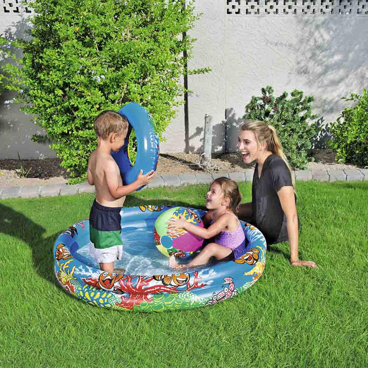 Bestway Printed Inflatable Play Pool Set - 122x20 cms-toys-outdoor-poolandbeach-floatsandboats-image-2