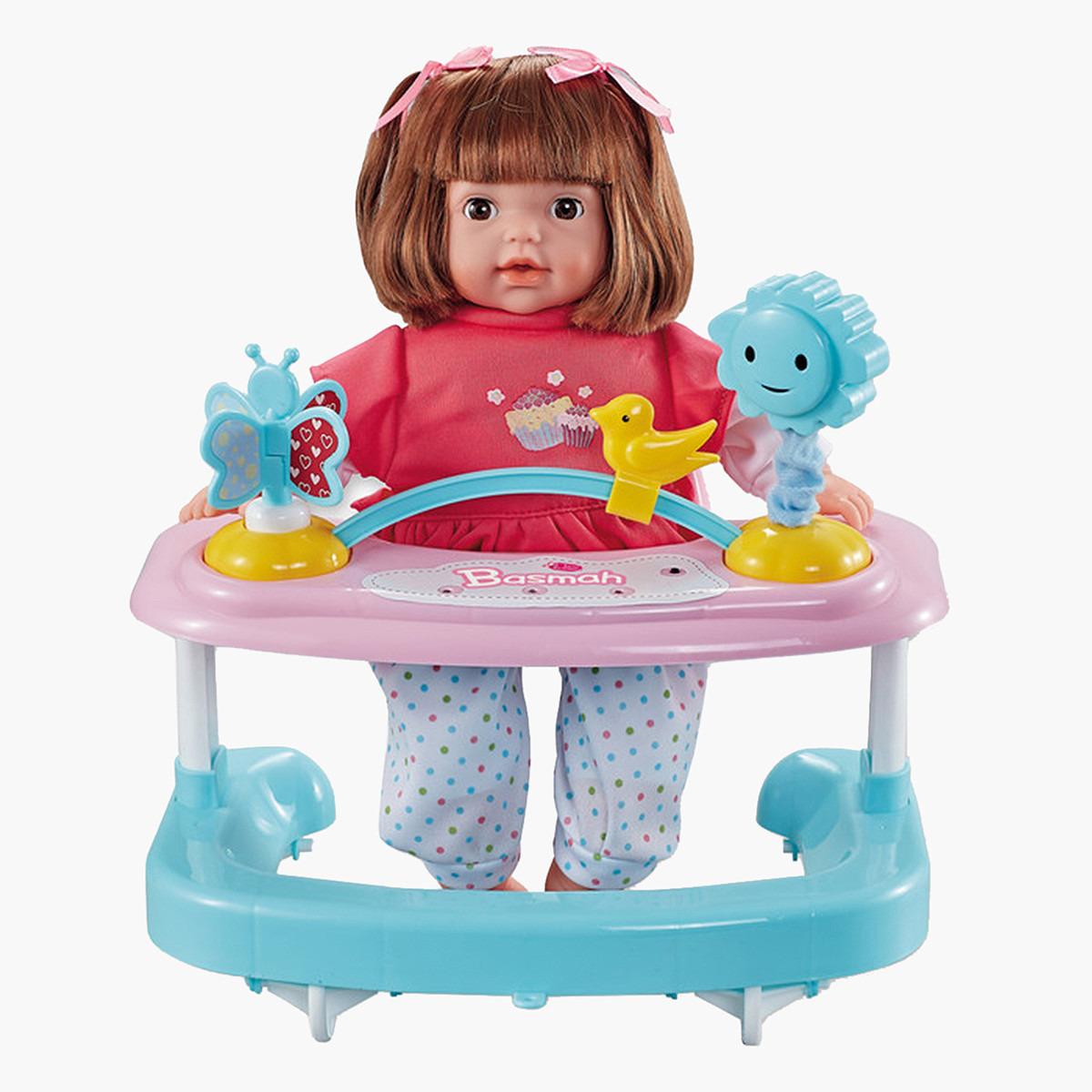 Basmah Doll and Baby Walker Playset with Sound-toys-dollsandplaysets-dollplaysets-image-1