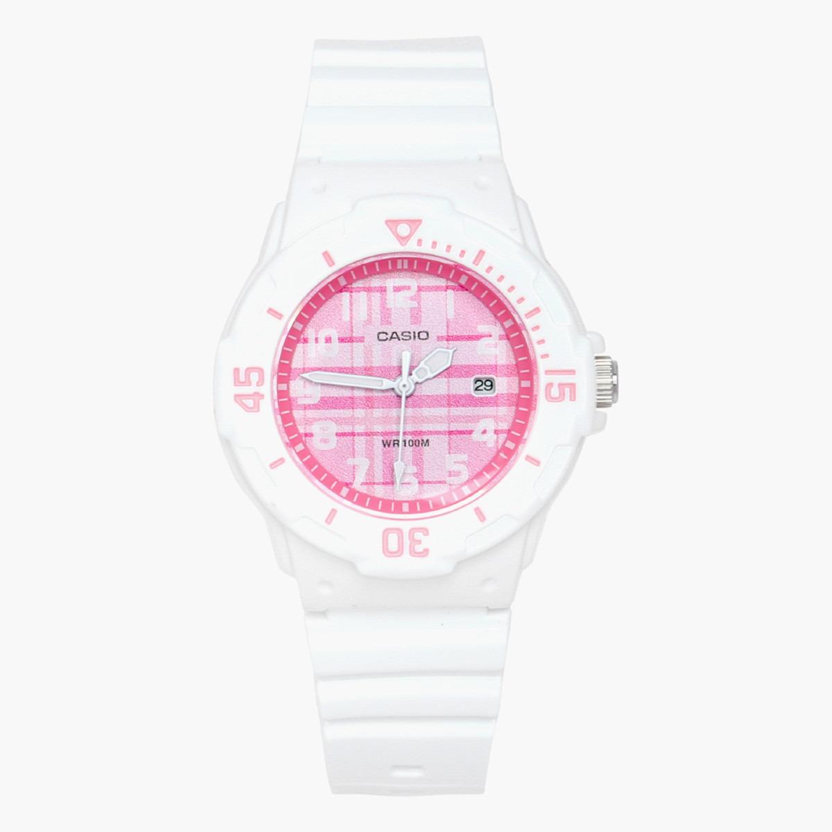 Casio Women's White Analog Resin Strap Watch -LRW-200H-4CVDF-women-watchesandjewellery-watches-image-1