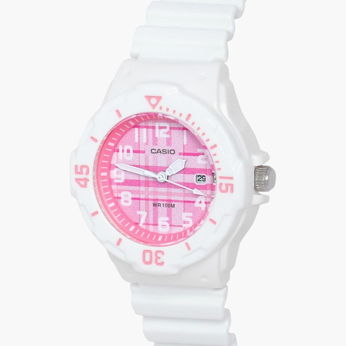 LRW-200H-4CVDF- راقب حزام راتنج تناظرية أبيض للنساء كاسيو-women-watchesandjewellery-watches-image-2