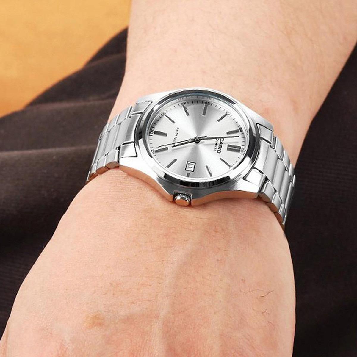 Casio Men Silver Analog Stainless Steel Strap Watch - MTP-1183A-7ADF-men-watchesandjewellery-watches-image-2