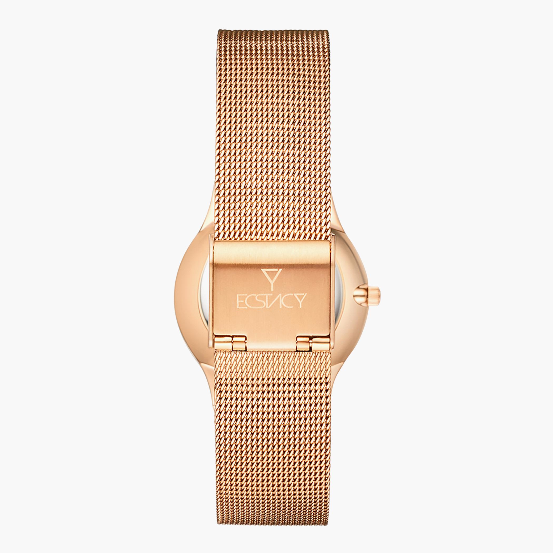 ساعة يد تناظريّة ذهبيّة ورديّة للنساء من إيستاسي-women-watchesandjewellery-watches-image-3