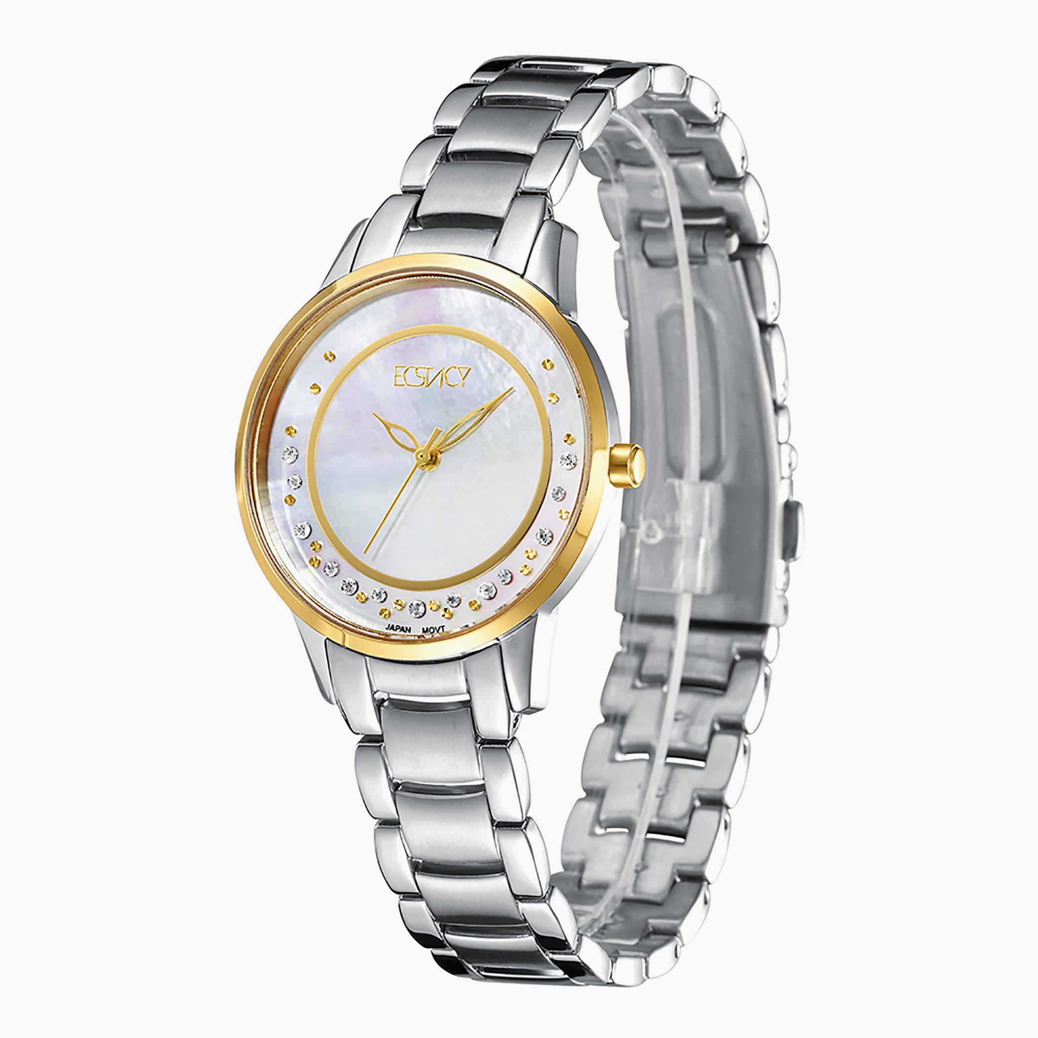 E9516-TBSM- راقب حزام ستانليس ستيل تناظرية فضة للنساء اكستازي-women-watchesandjewellery-watches-image-2
