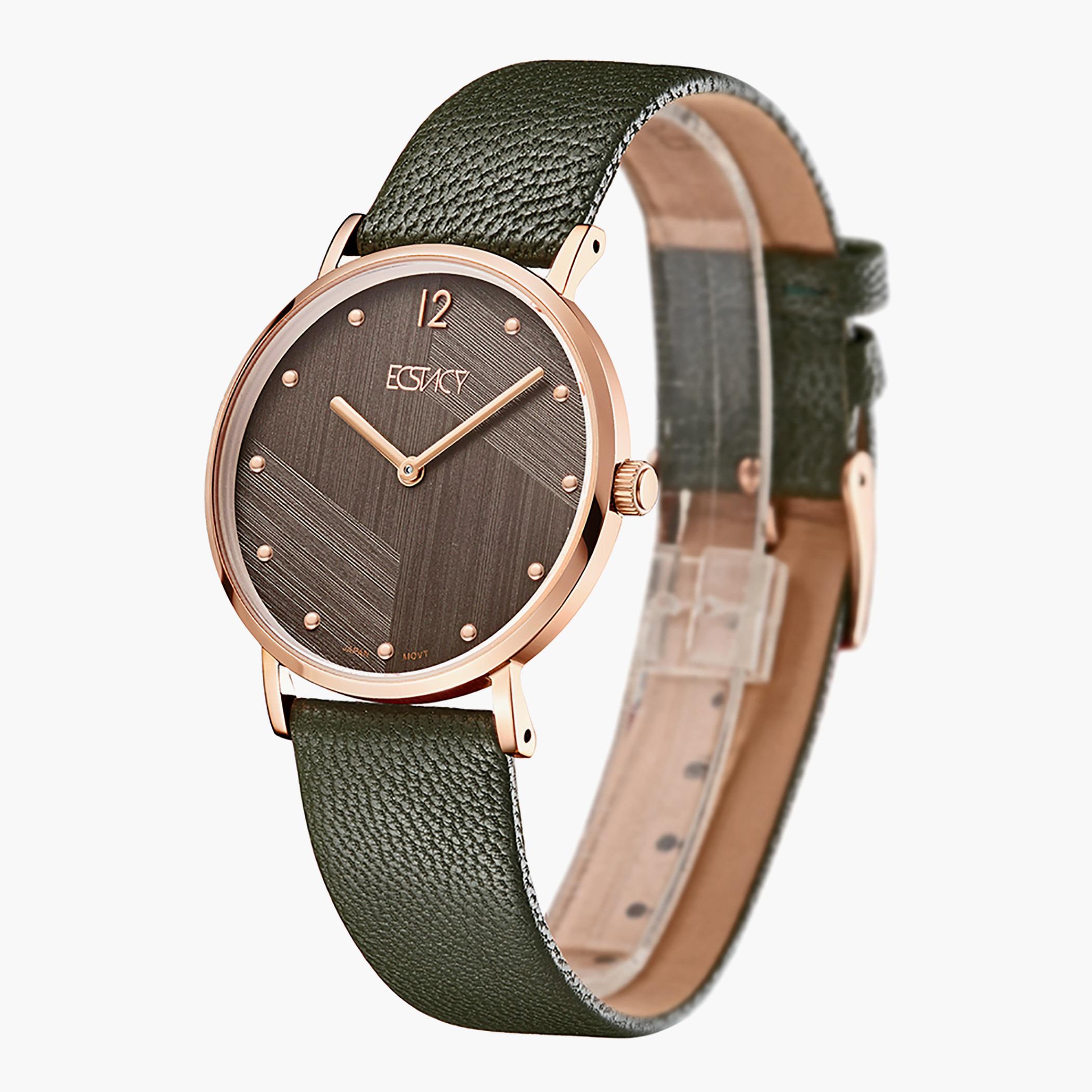 E20505-RLHX- راقب حزام جلد تناظرية أخضر للنساء اكستازي-women-watchesandjewellery-watches-image-2