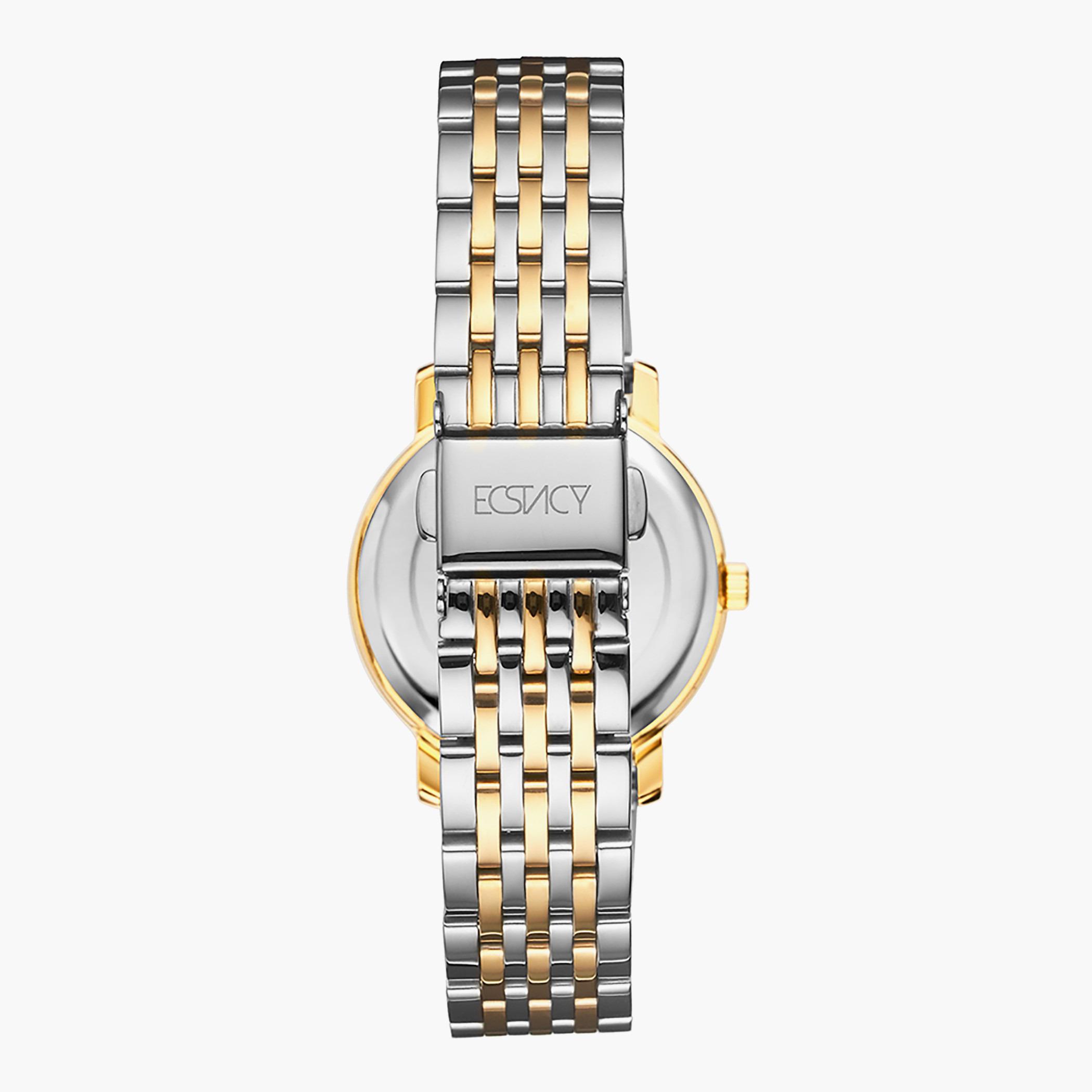 ساعة يد تناظريّة ذهبيّة وفضيّة للنساء من إيستاسي-women-watchesandjewellery-watches-image-3
