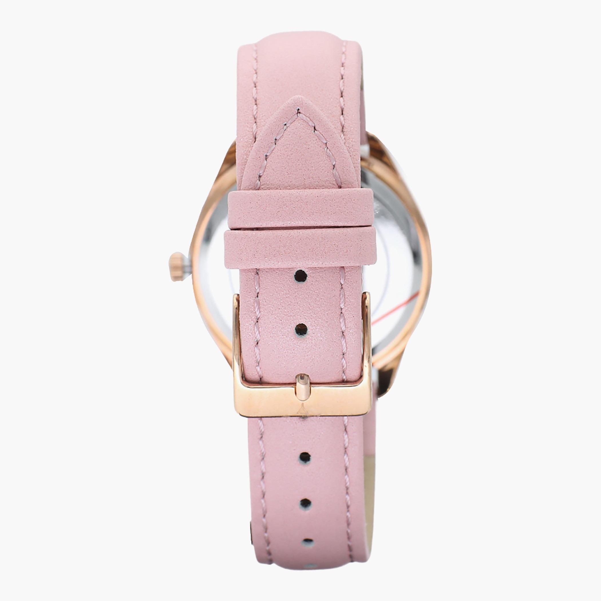 E9621-RLPW- راقب حزام جلد تناظرية لون القرنفل للنساء اكستازي-women-watchesandjewellery-watches-image-3