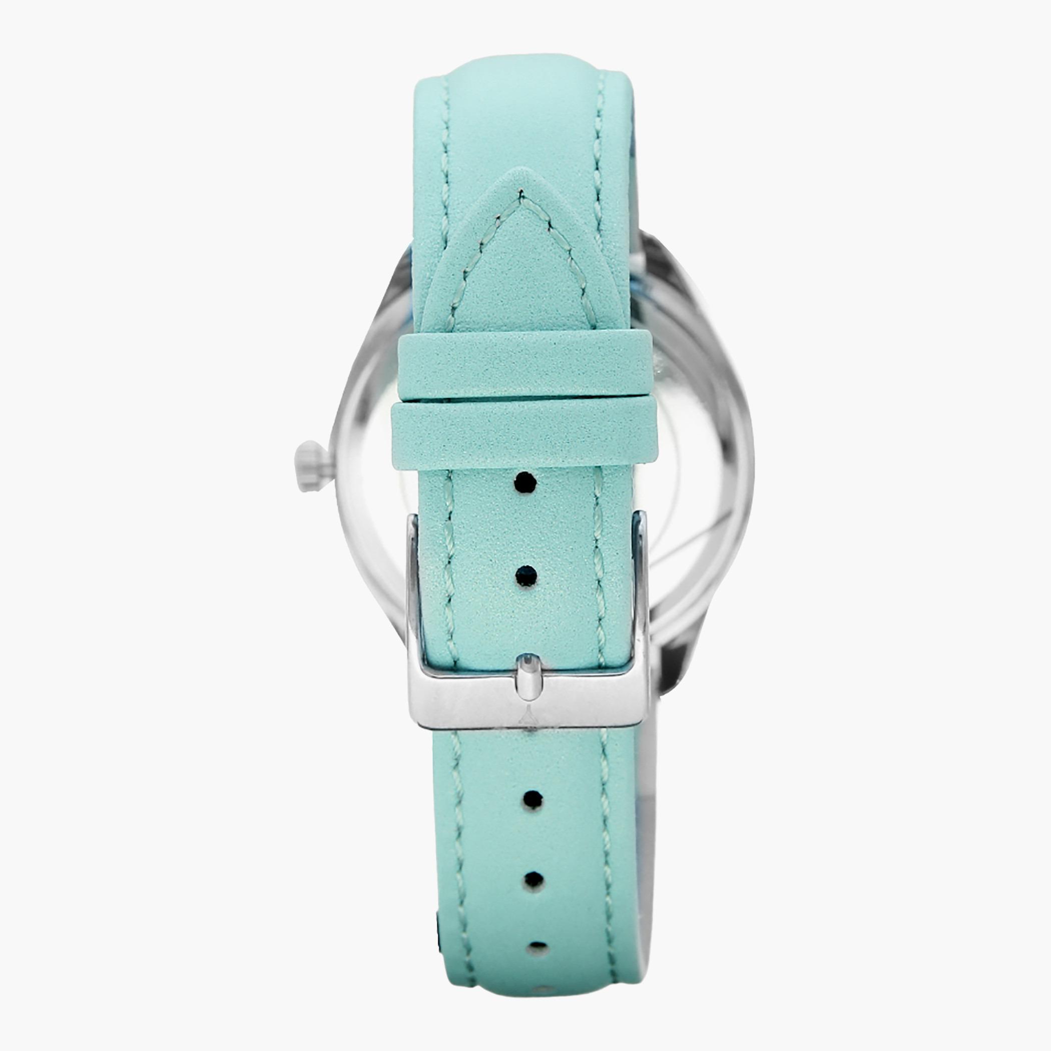 E9621-SLLW- راقب حزام جلد تناظرية أخضر للنساء اكستازي-women-watchesandjewellery-watches-image-3