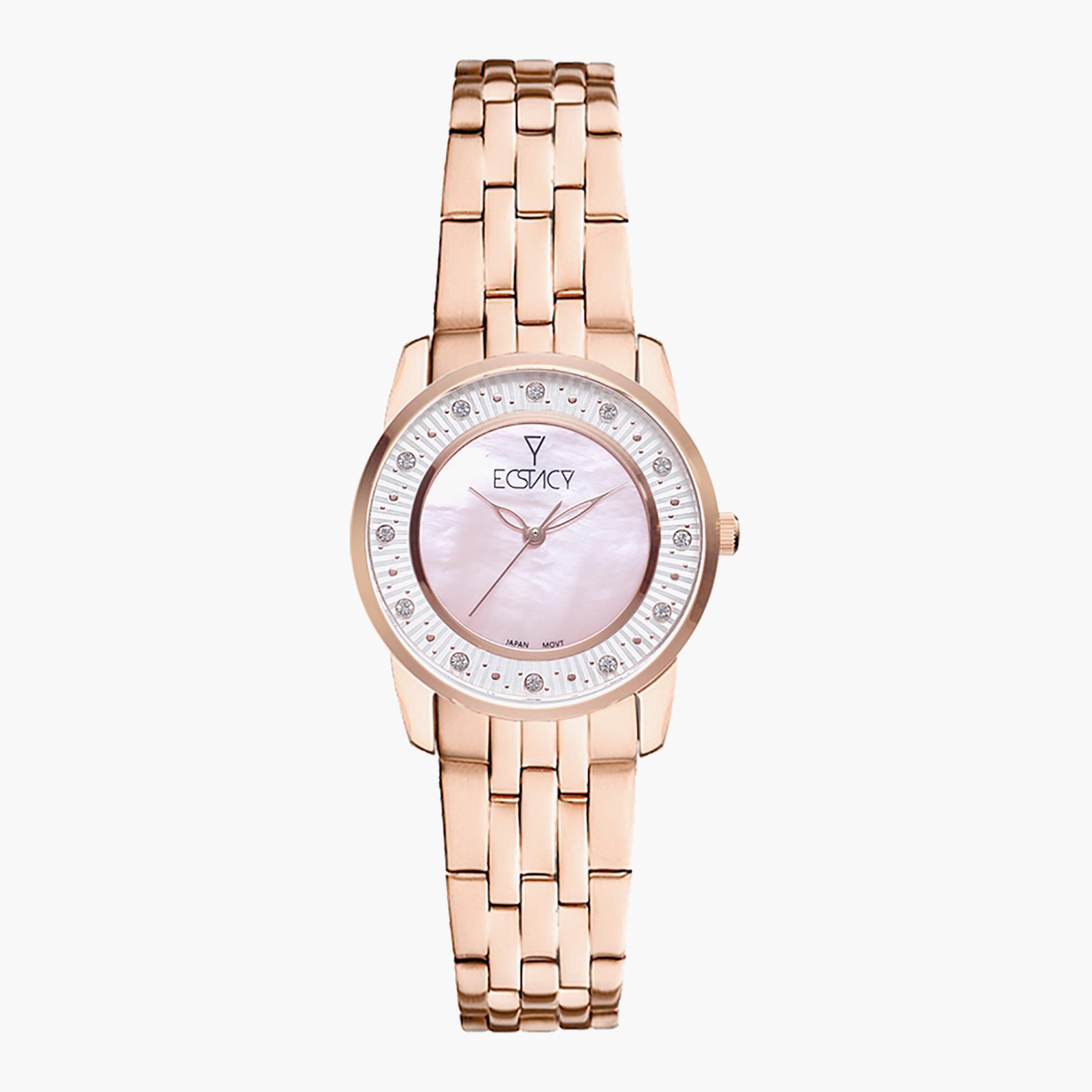 E9519-RBKMP- راقب حزام ستانليس ستيل تناظرية ذهبي وردي للنساء اكستازي-women-watchesandjewellery-watches-image-1
