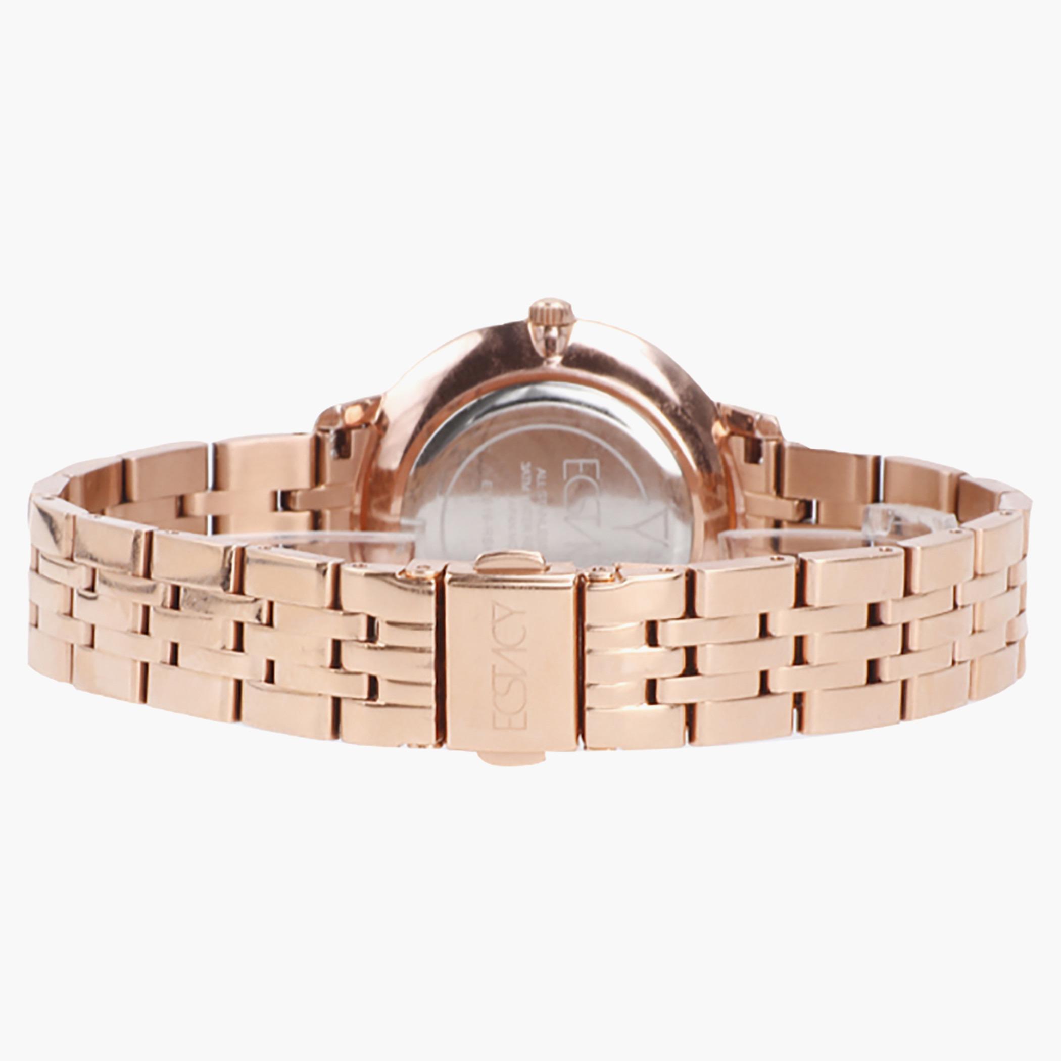 E9519-RBKMP- راقب حزام ستانليس ستيل تناظرية ذهبي وردي للنساء اكستازي-women-watchesandjewellery-watches-image-3