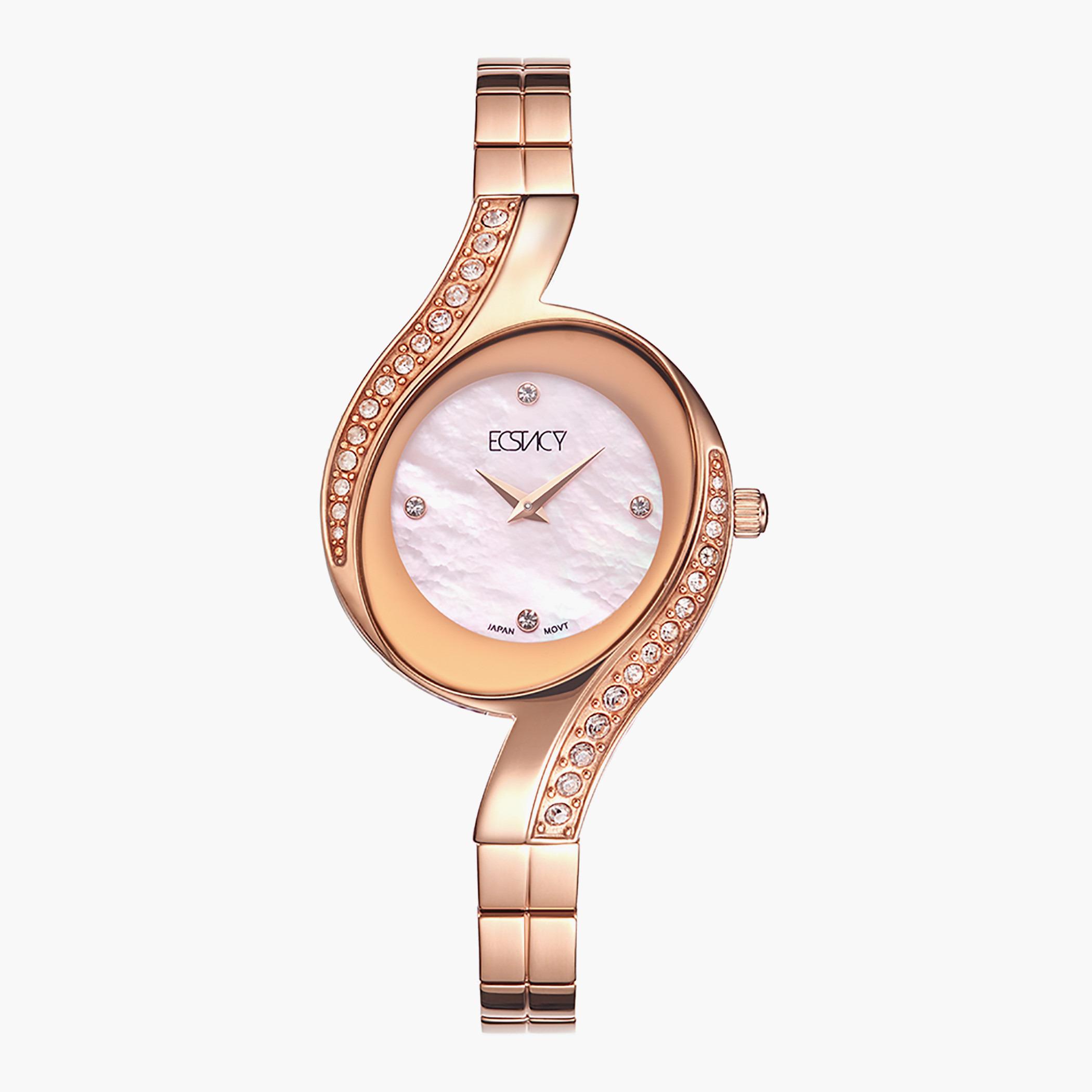 E20502-RBKM- راقب حزام ستانليس ستيل تناظرية ذهبي وردي للنساء اكستازي-women-watchesandjewellery-watches-image-1