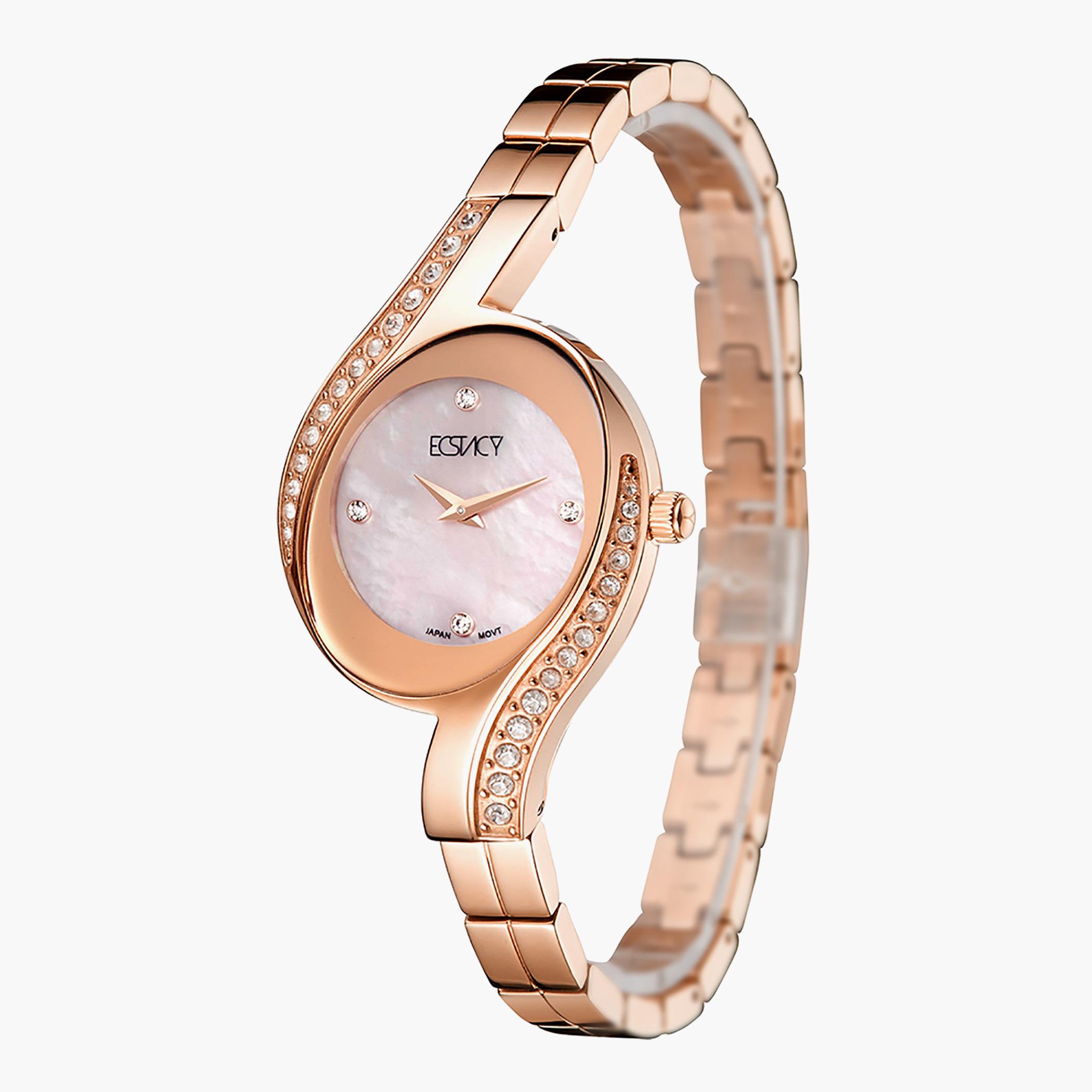 E20502-RBKM- راقب حزام ستانليس ستيل تناظرية ذهبي وردي للنساء اكستازي-women-watchesandjewellery-watches-image-2