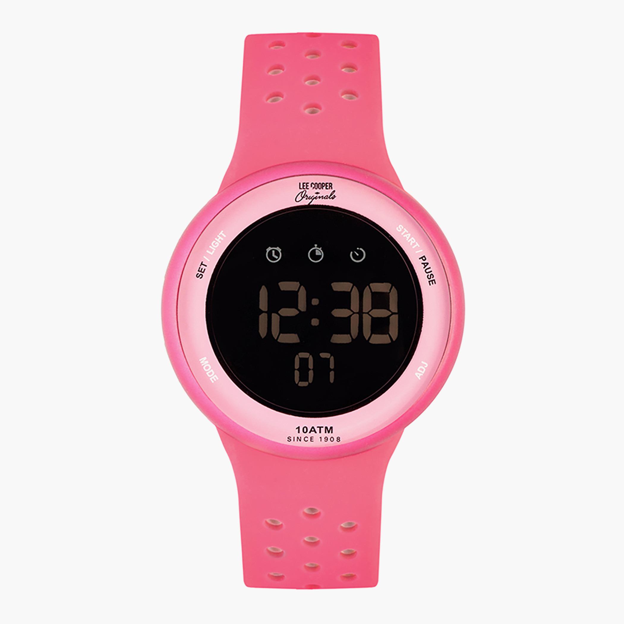 ORG05203.018- راقب حزام سيليكون رقميّة لون القرنفل ملك الرجال لي كوبر أورجينالز-men-watchesandjewellery-watches-image-1