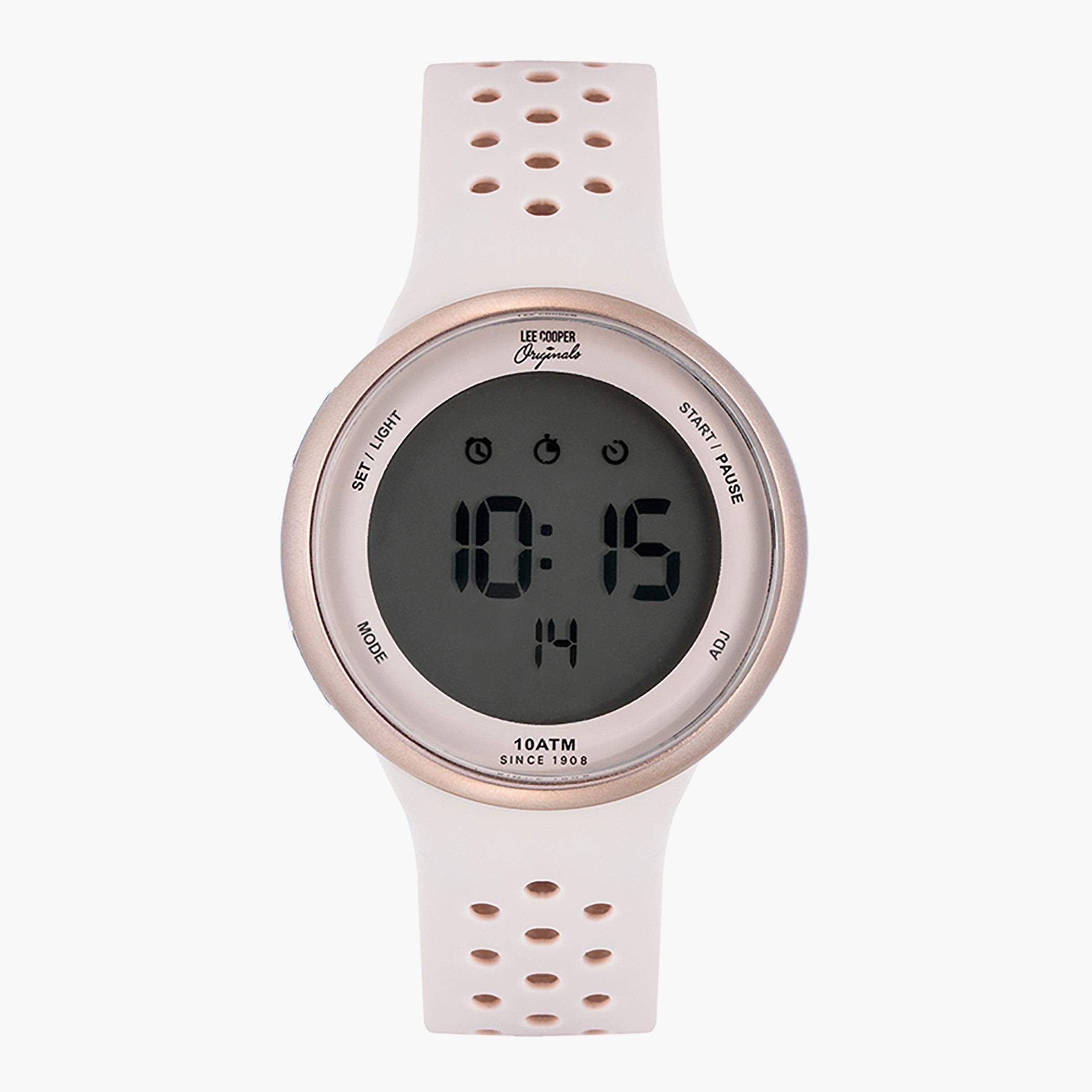 Lee Cooper Originals Unisex Beige Digital Silicone Strap Watch - ORG05203.427-men-watchesandjewellery-watches-image-1