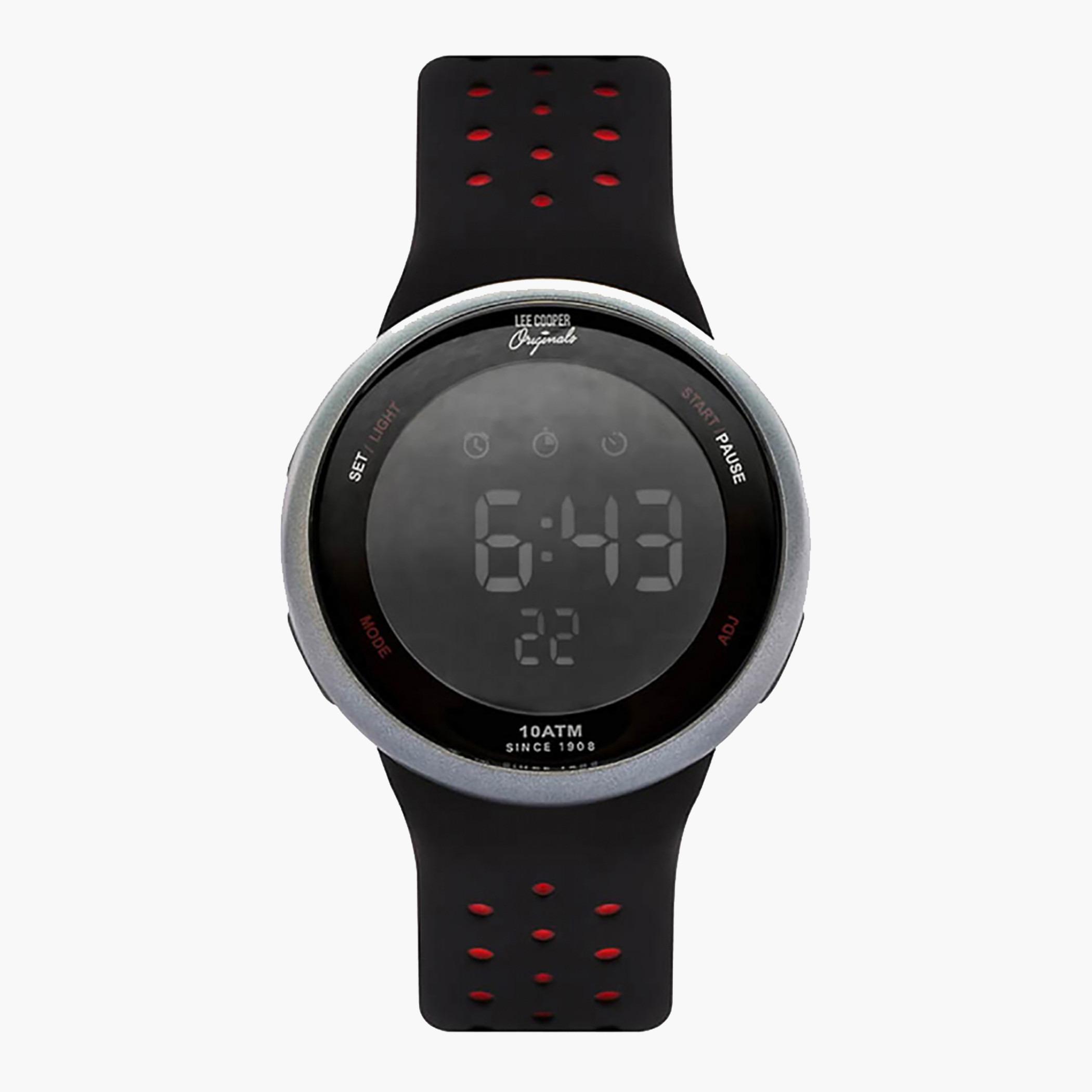 Lee Cooper Originals Unisex Black Digital Silicone Strap Watch - ORG05203.611-men-watchesandjewellery-watches-image-1