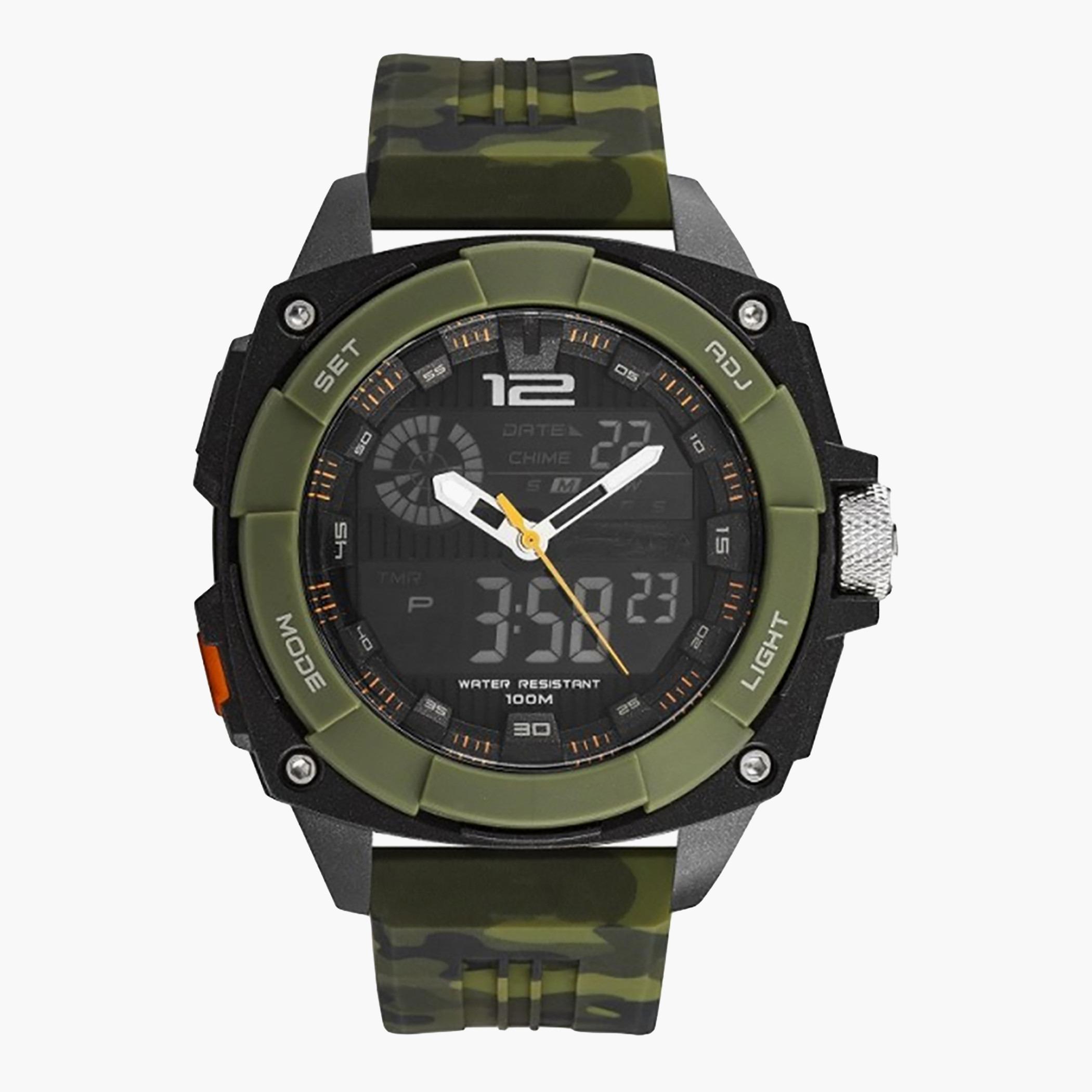 Lee Cooper Originals Men Camouflage Analog/Digital Silicone Strap Watch - ORG05409.650-men-watchesandjewellery-watches-image-1
